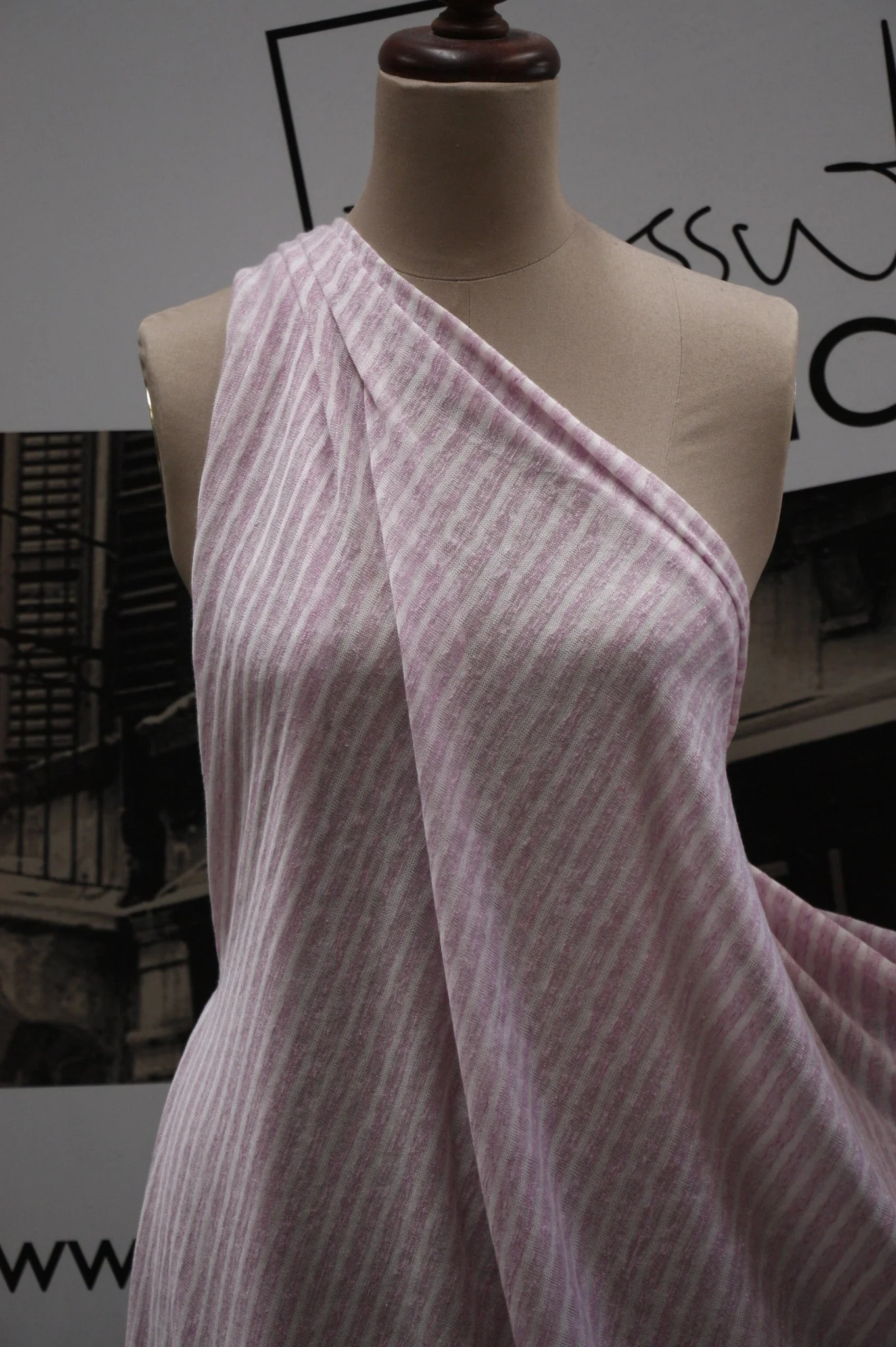 Bondi Stripe Pink - Knit - Image 5