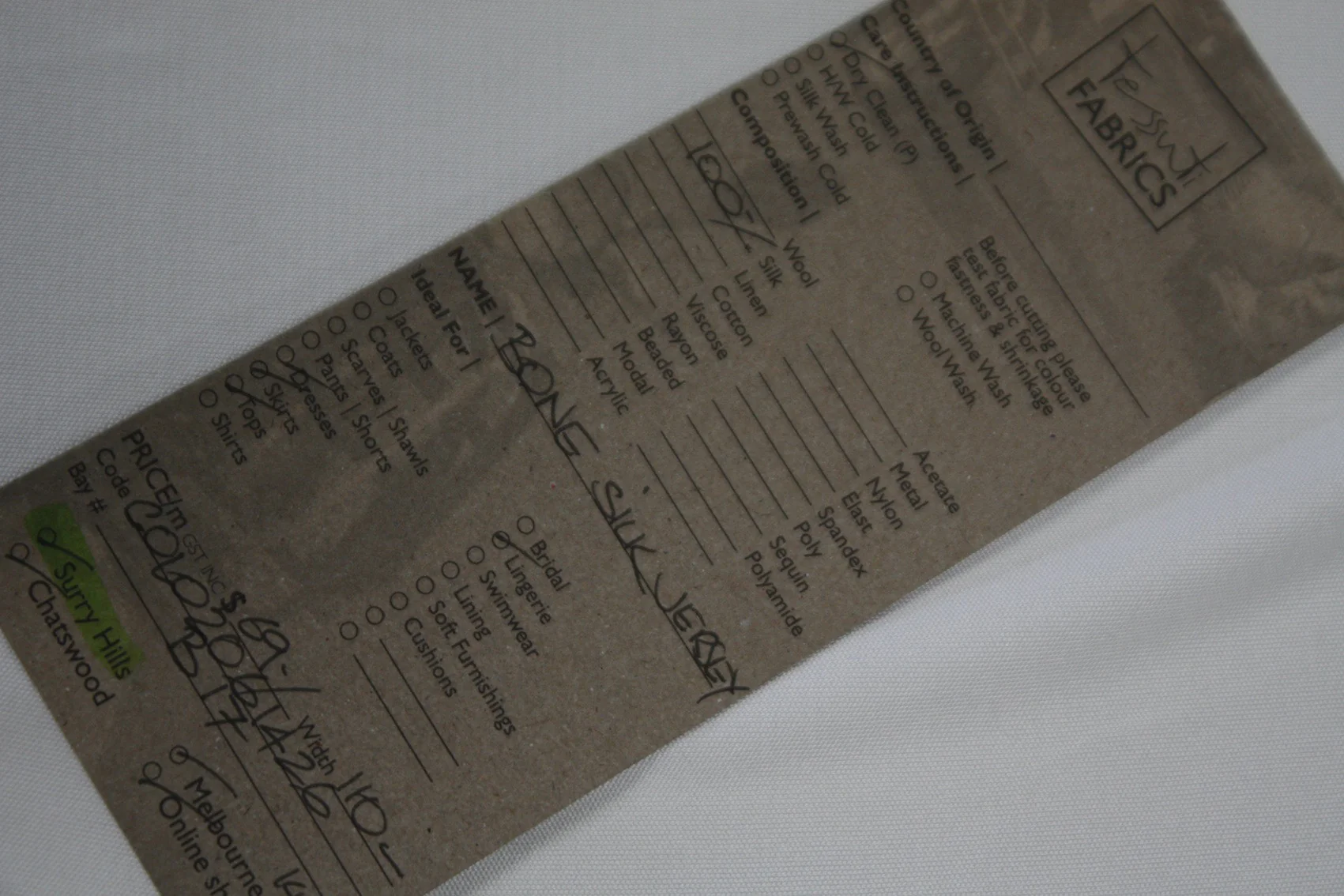 Bone Silk Jersey - Image 4
