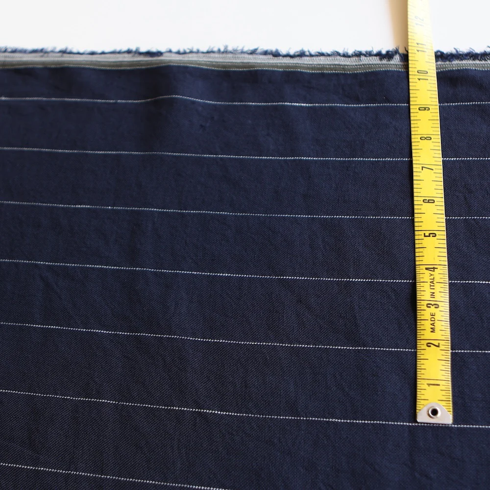 Bonn Ink/White Pinstripe Linen - Image 3