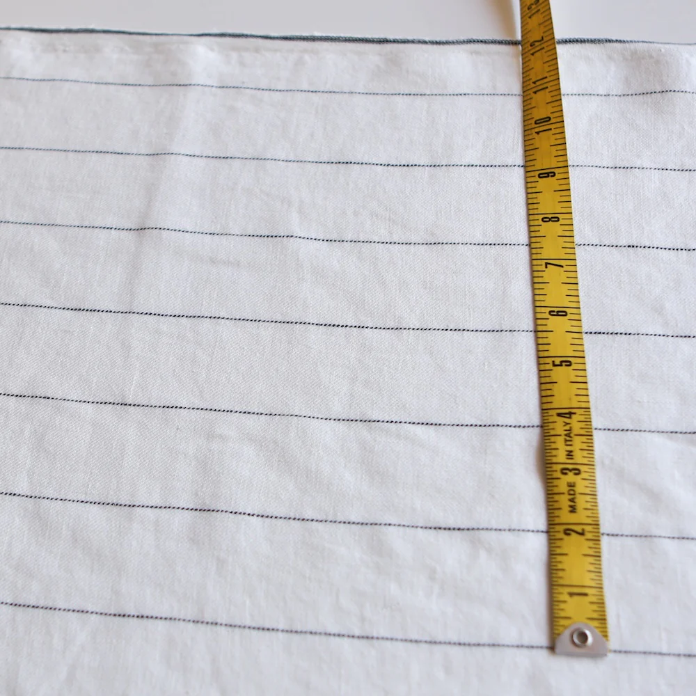 Bonn Ivory/Black Pinstripe Linen - Image 3