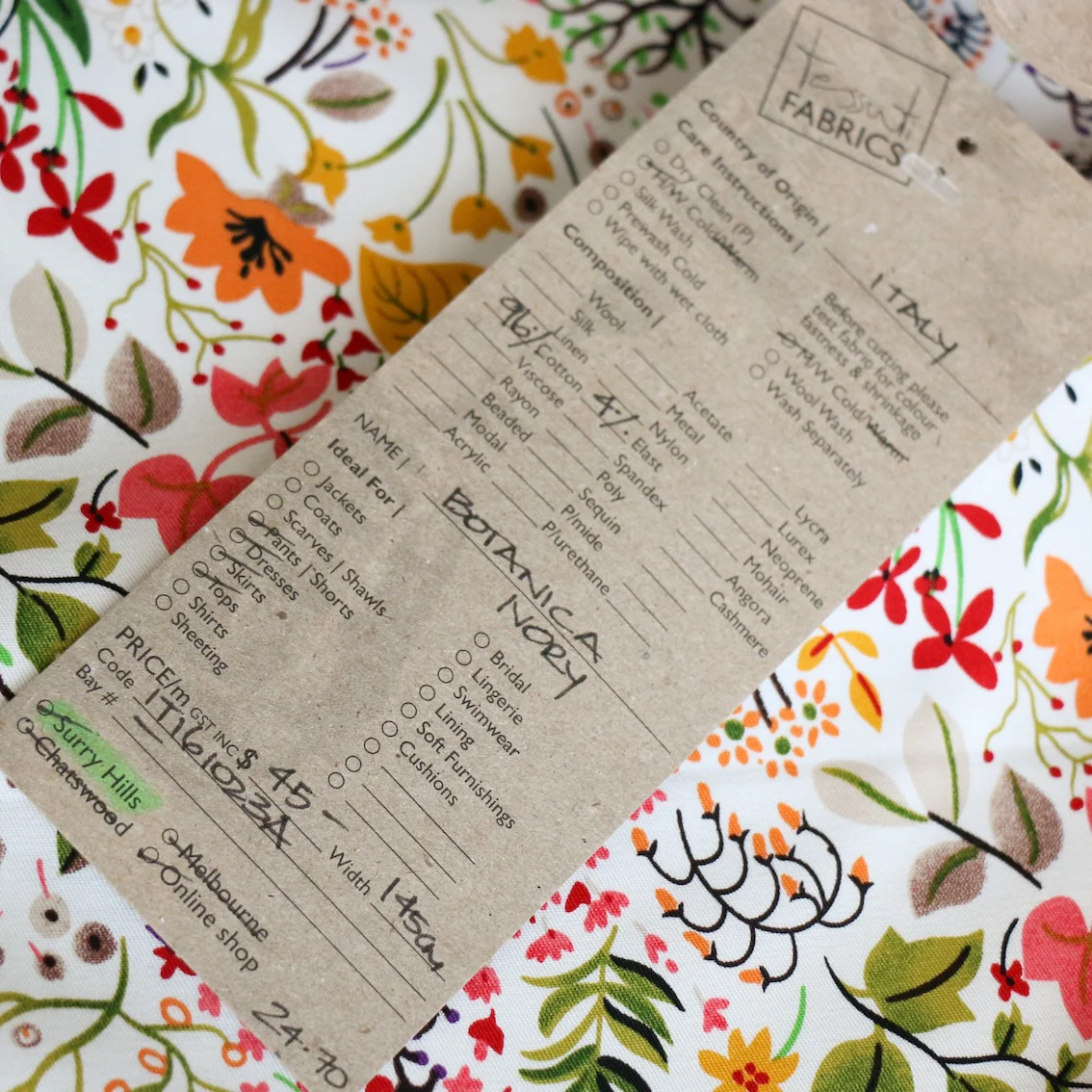 Botanica Ivory Stretch Cotton - Image 4
