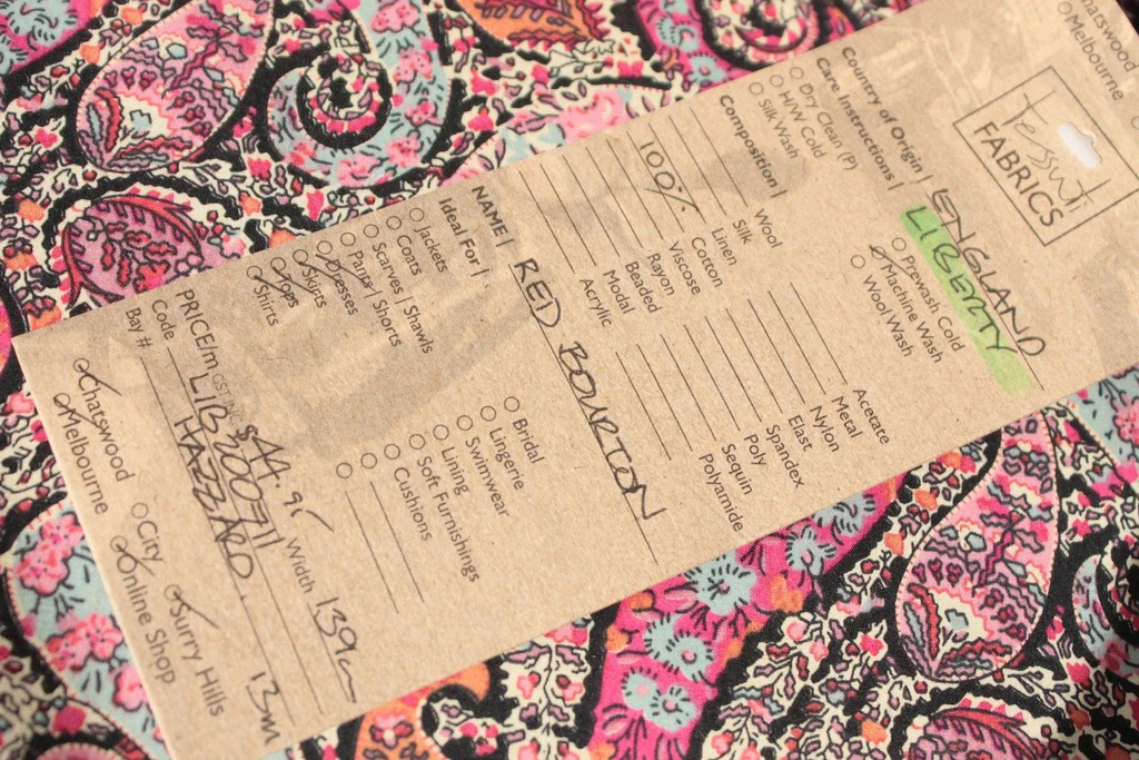 Bourton Red - Tana Lawn - Image 4