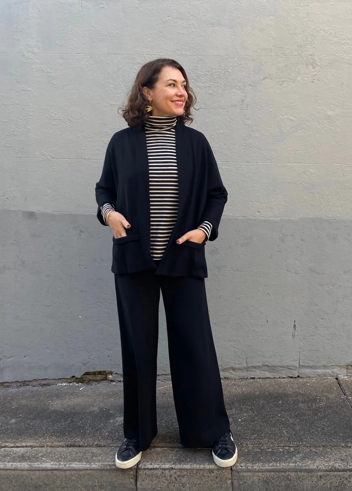 Brandi Stripe Ponti - Image 2