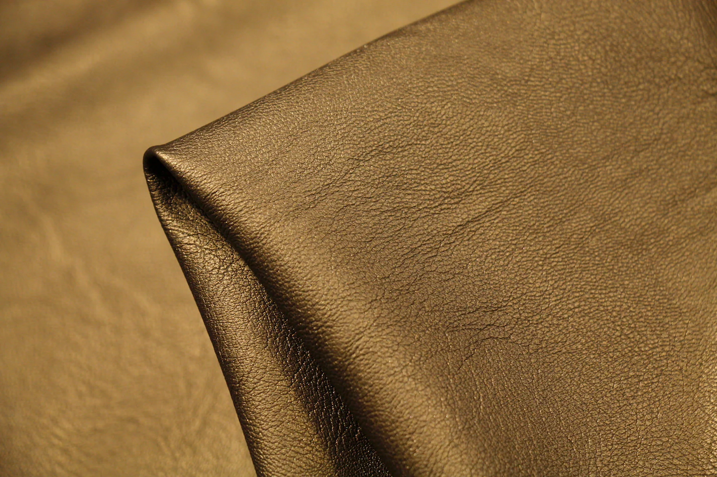 Brass Faux Leather