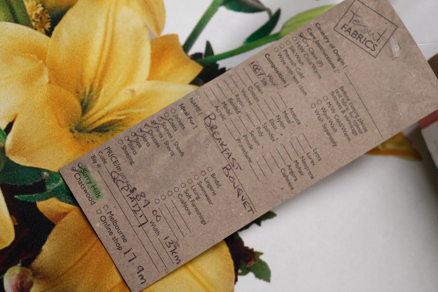 Breakfast Bouquet - Silk Satin - Image 3