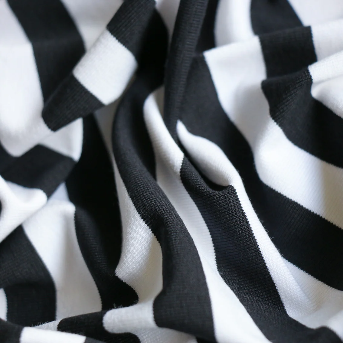 Breton Stripe Navy/Optical White Jersey - Image 2