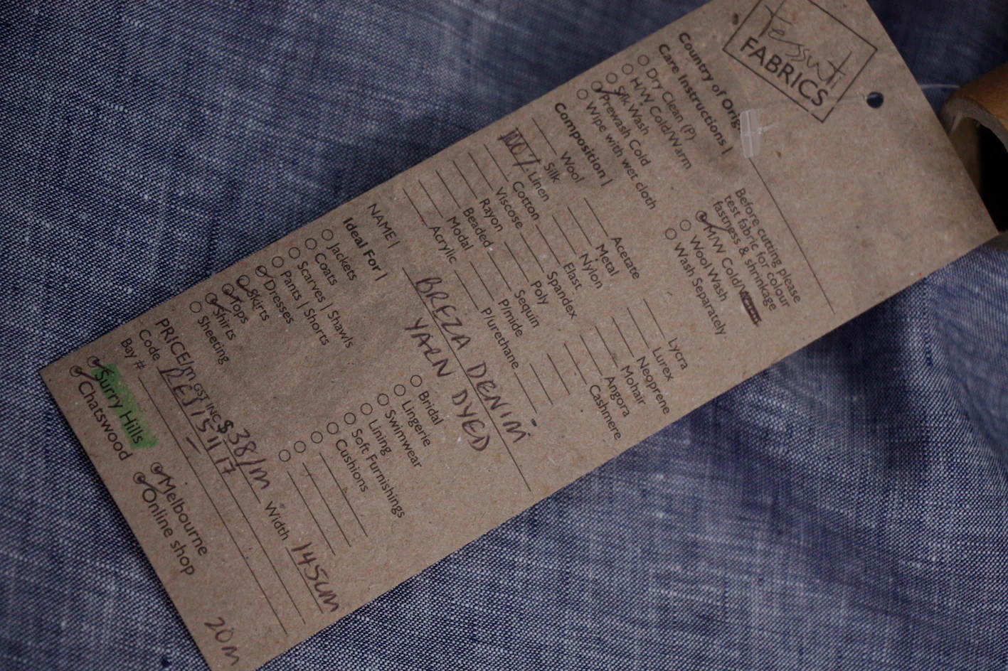 Breza Denim - Yarn-Dyed Linen - Image 2