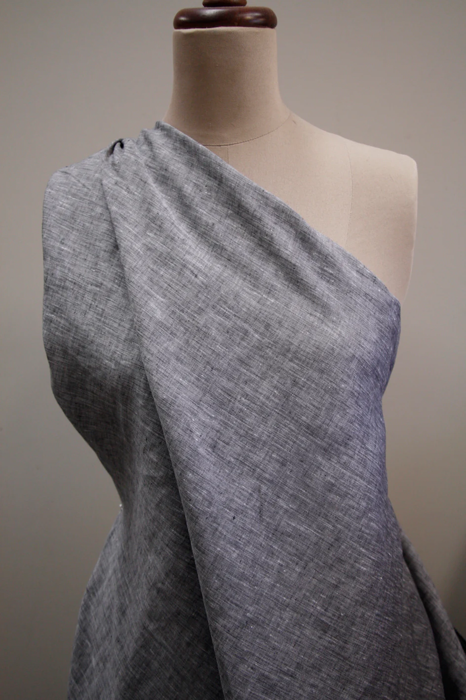 Breza Marle Black - Yarn Dyed Linen - Image 3