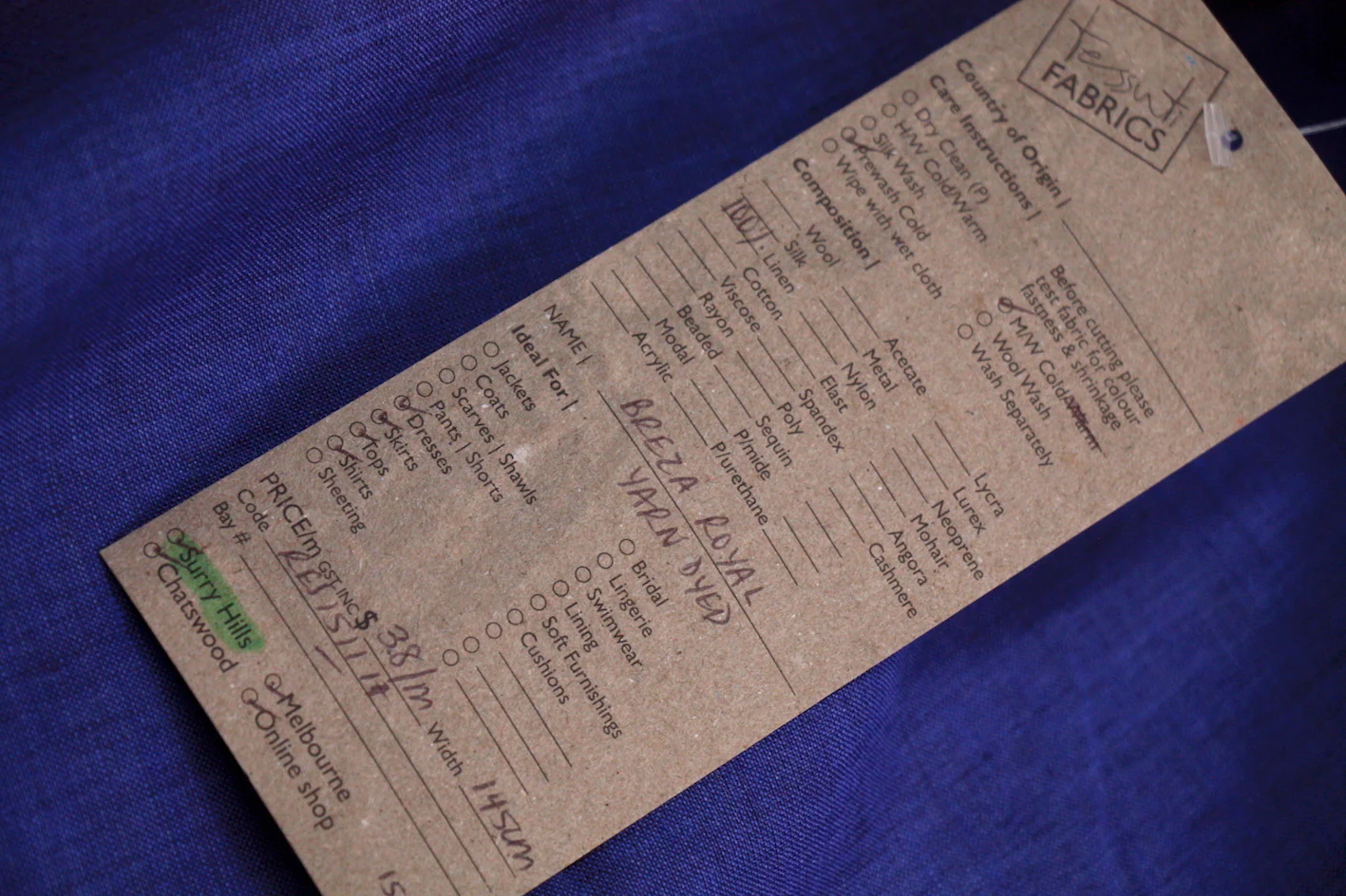 Breza Royal - Yarn Dyed Linen - Image 2