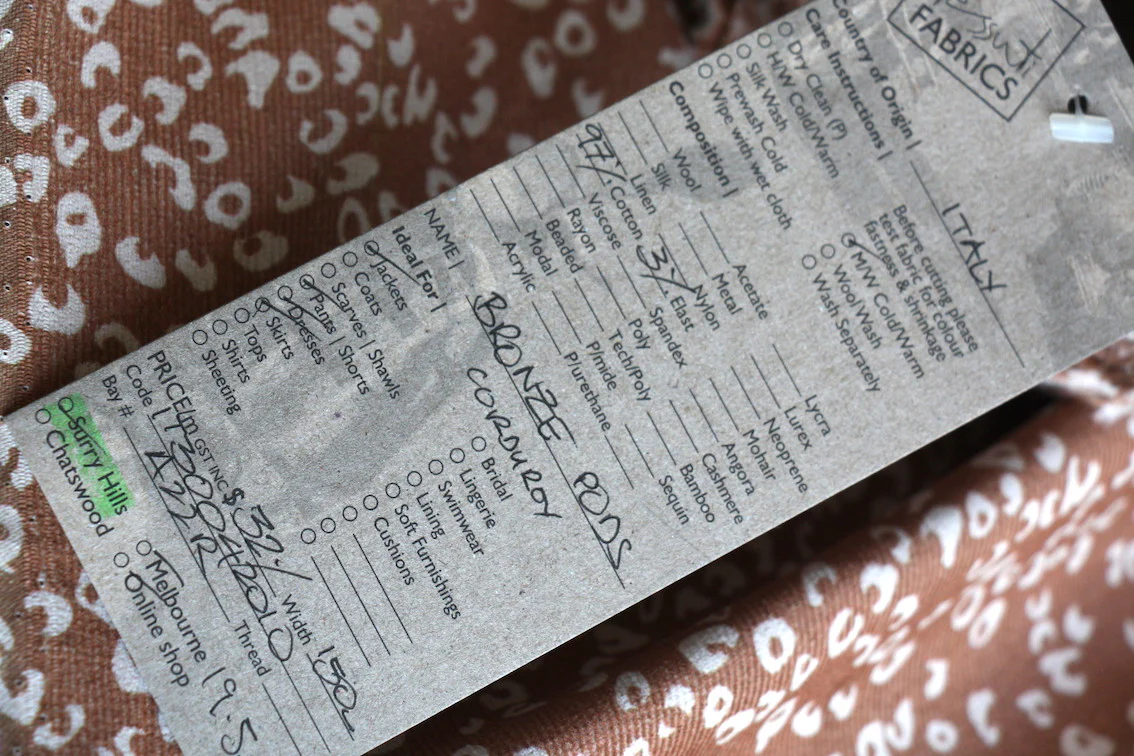 Bronze Pods - Printed Corduroy - Image 4