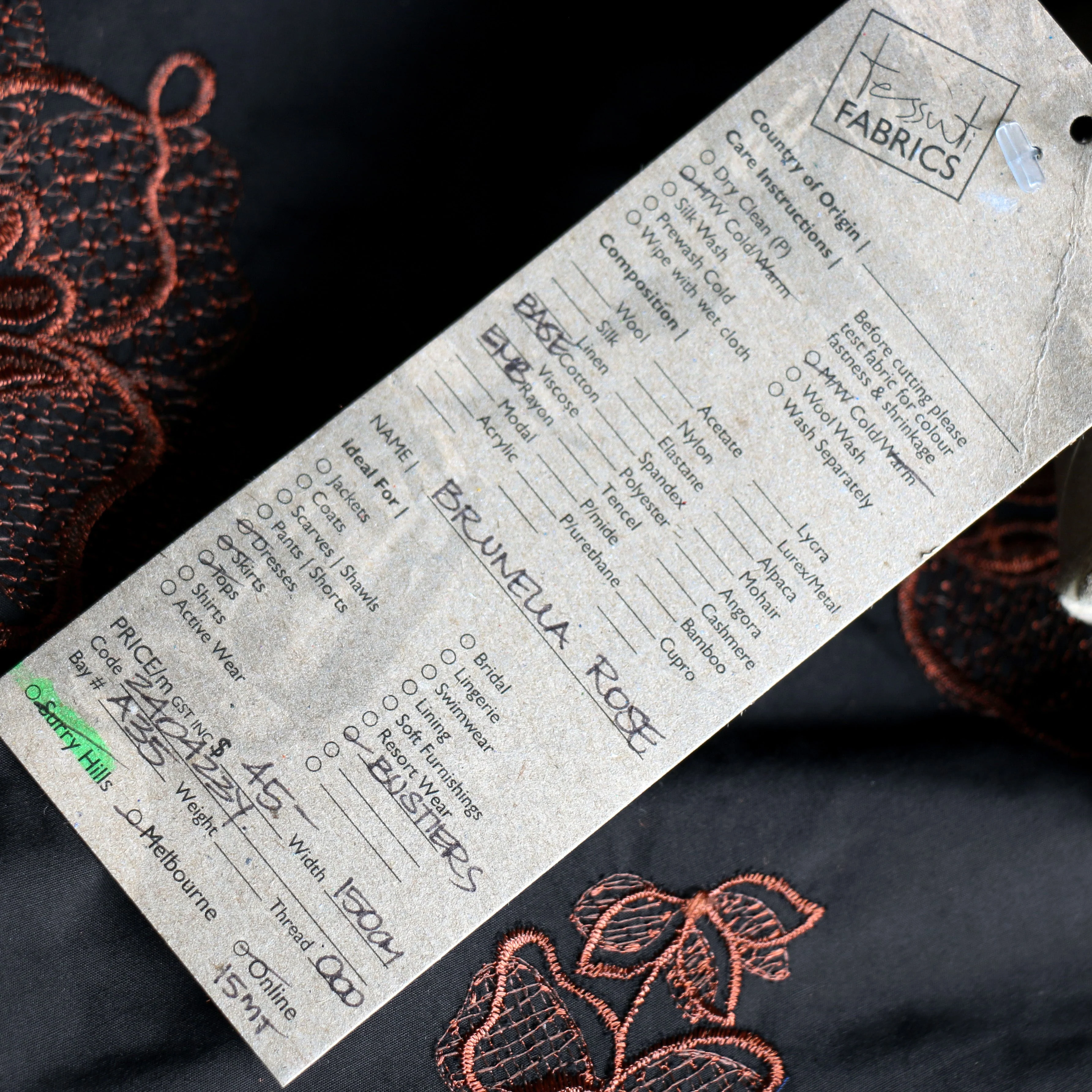 Brunella Rose - Embroidered Cotton - Image 4