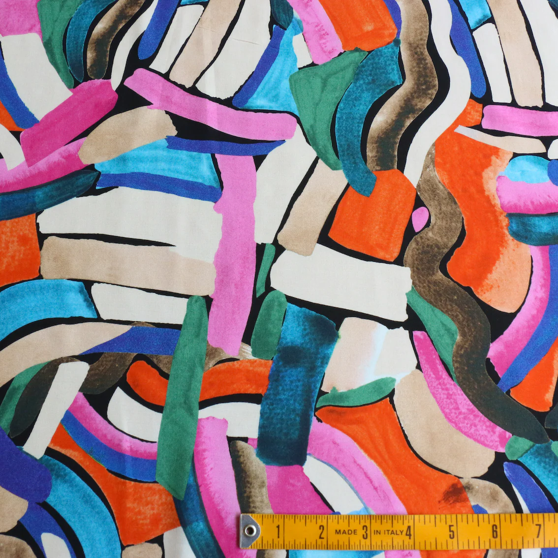 Brushstrokes Multi Viscose - Image 3