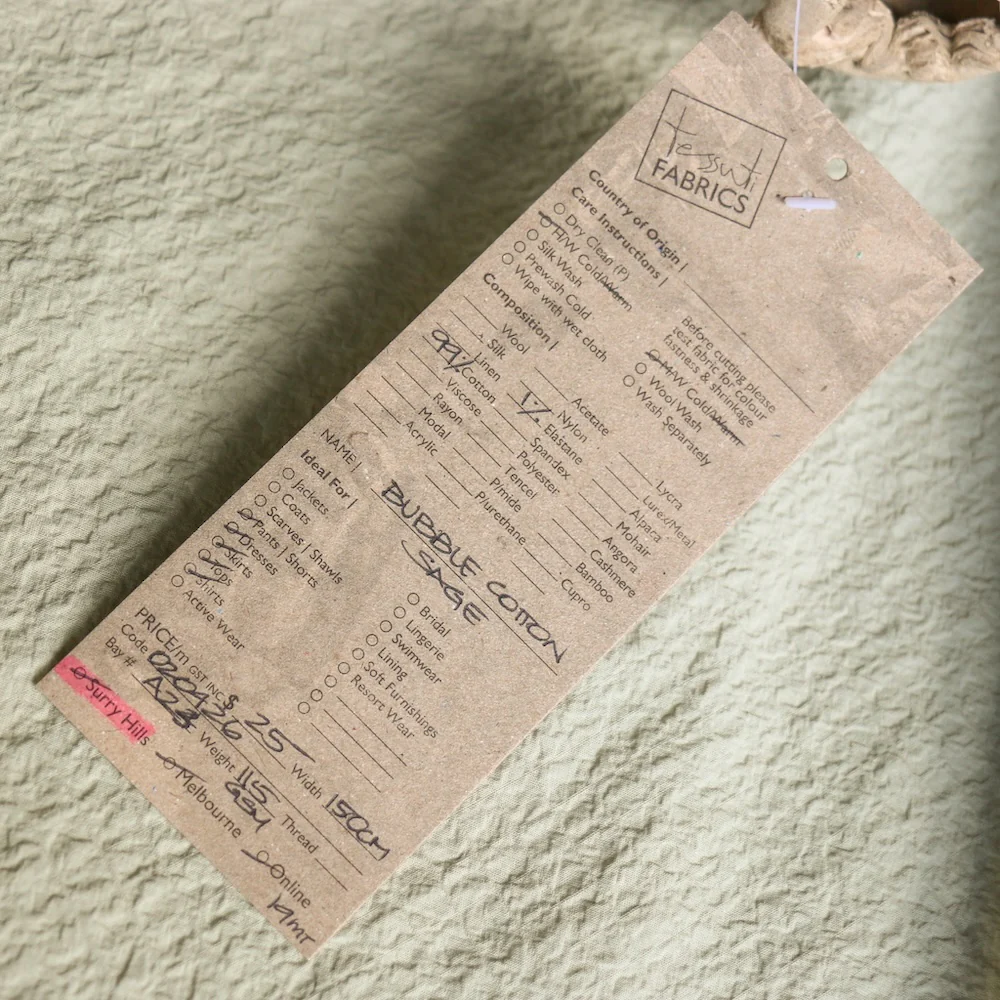 Bubble Cotton Sage - Image 3