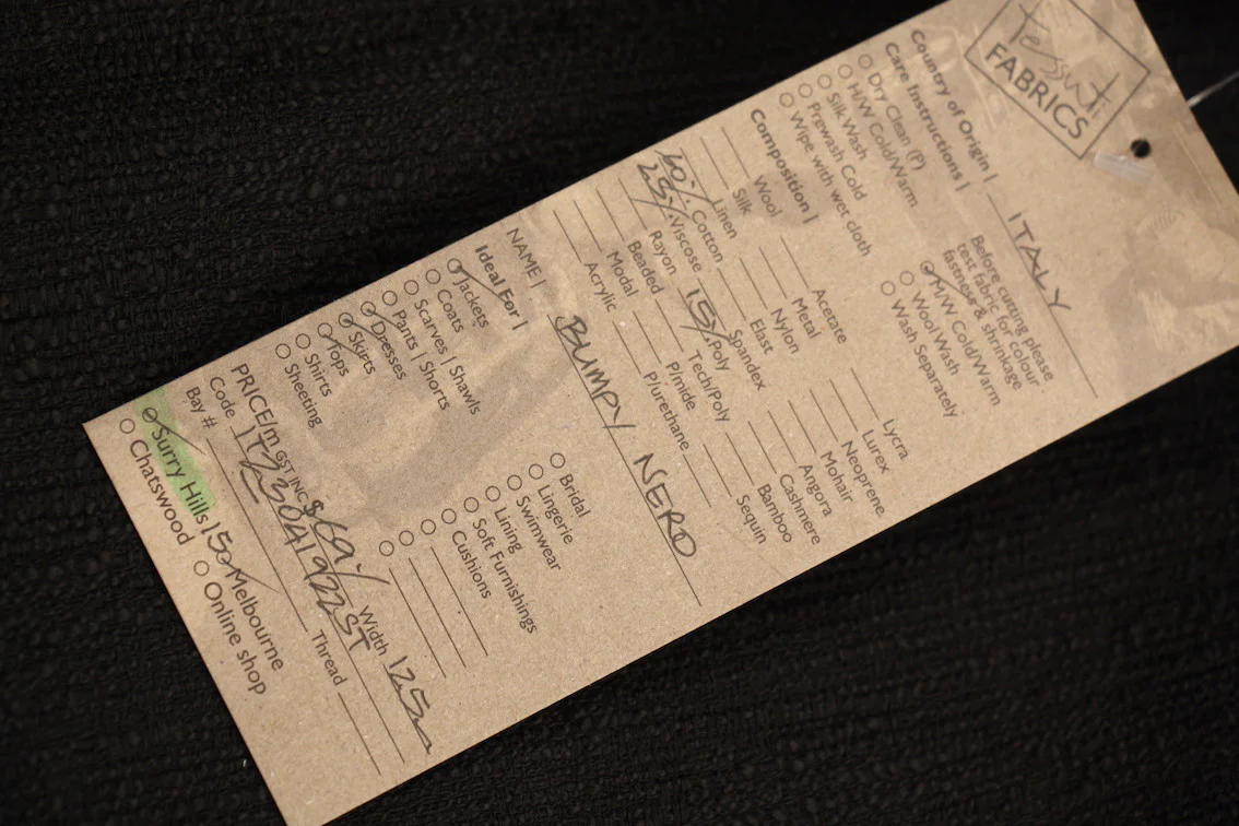 Bumpy Nero Tweed - Image 3