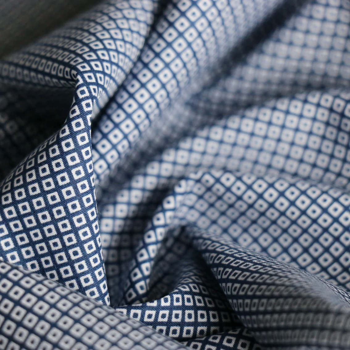 Burano Navy Shirting - Image 2