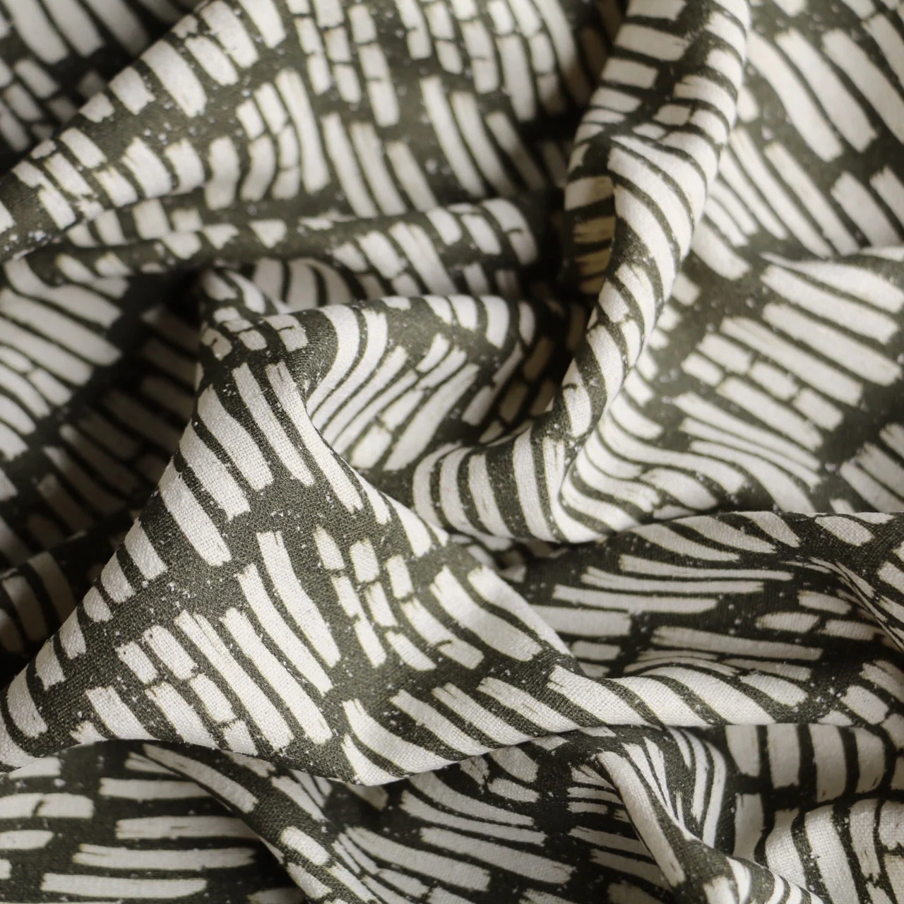 Burette Khaki Silk Noil - Image 2