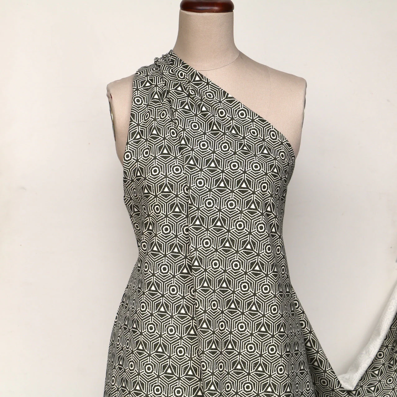 Burette Olive Silk Noil - Image 5