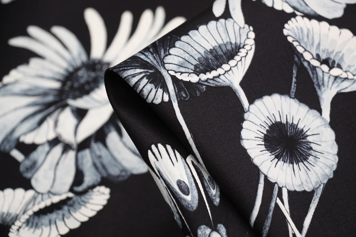 Butterflies & Triffids Stretch Cotton