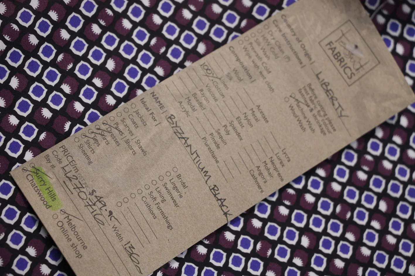 Byzantium Black - Liberty Of London - Image 3