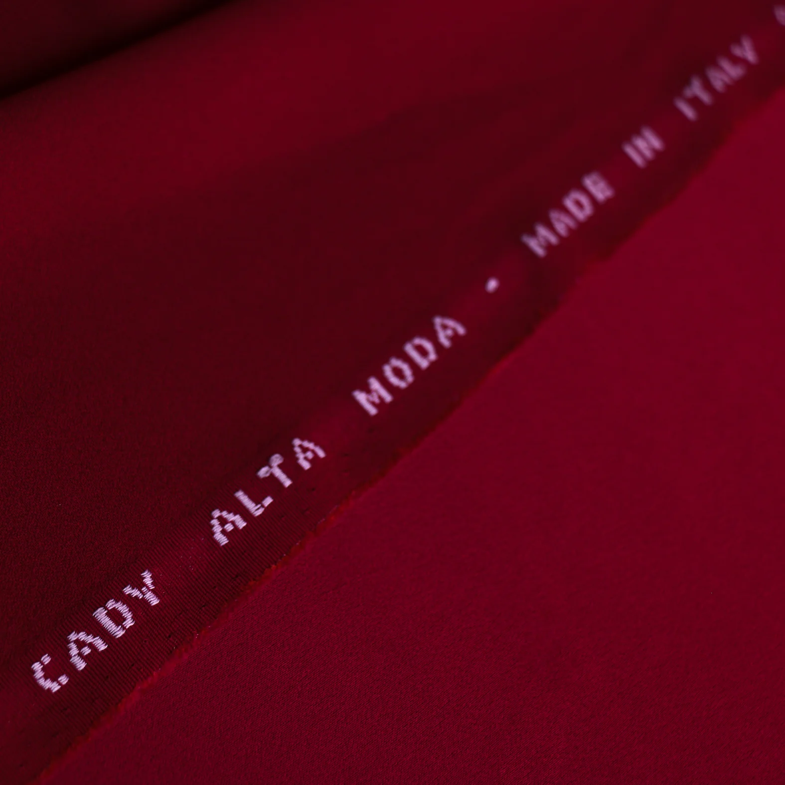 Cady Cherry Satin-Backed Crepe - Image 3