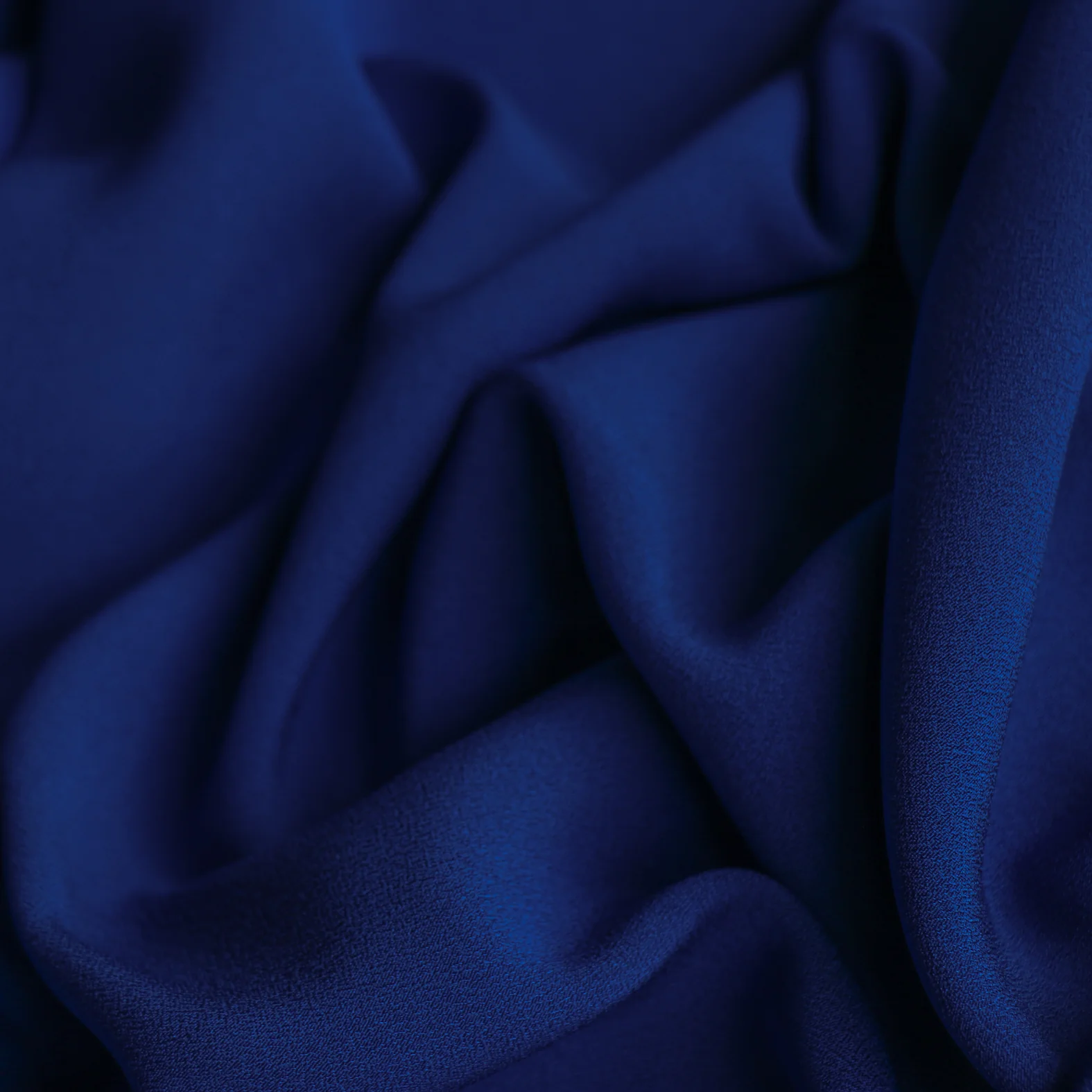 Cady Cobalt Satin-Backed Crepe - Image 2