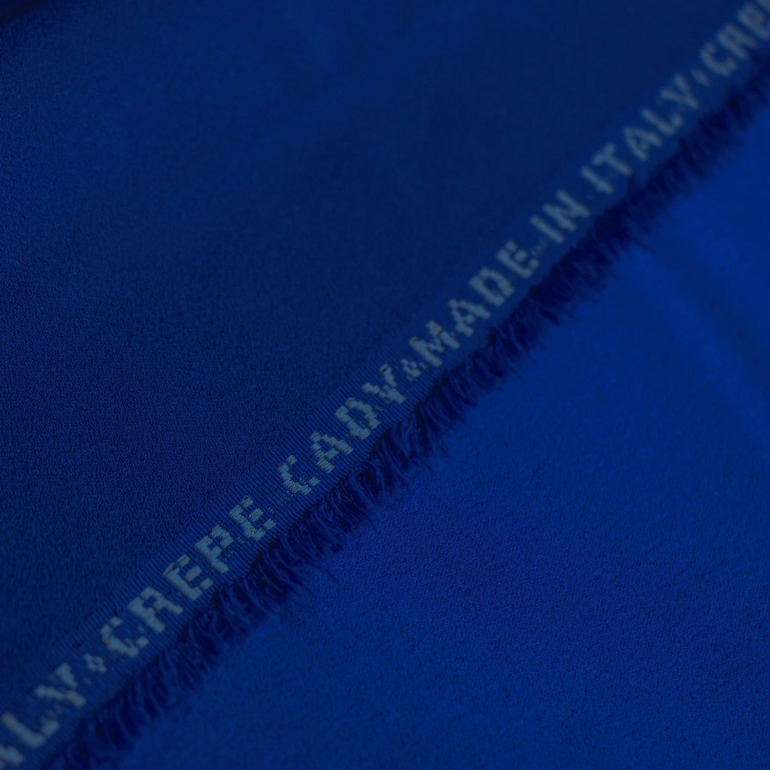 Cady Cobalt Satin-Backed Crepe - Image 3