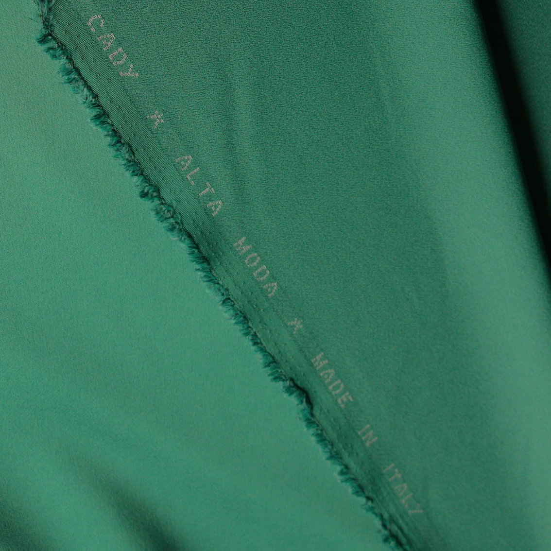 Cady Emerald Satin Backed Crepe - Image 3