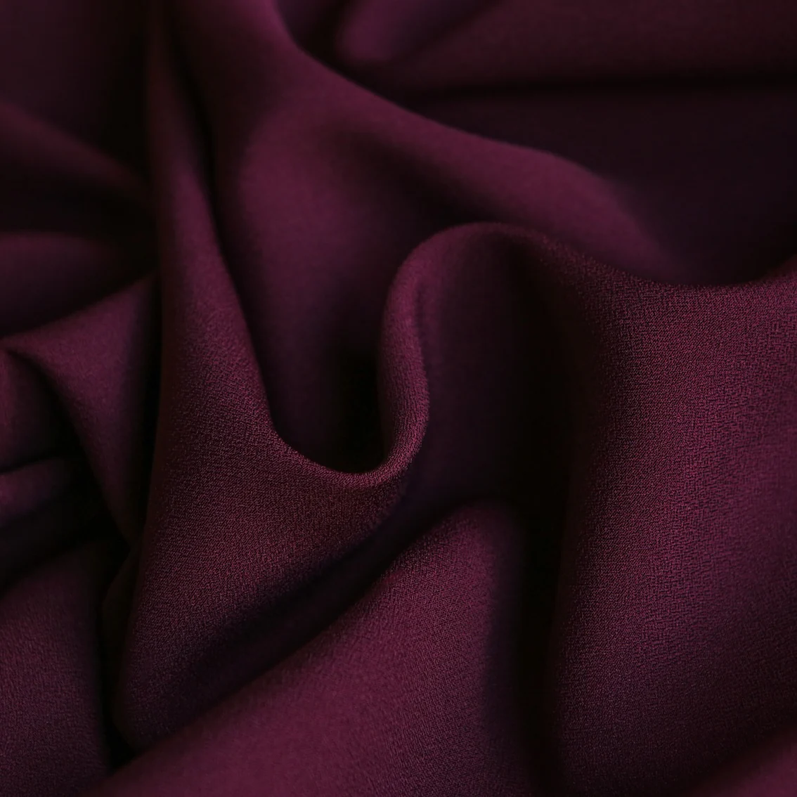 Cady Garnet Satin-Backed Crepe - Image 2