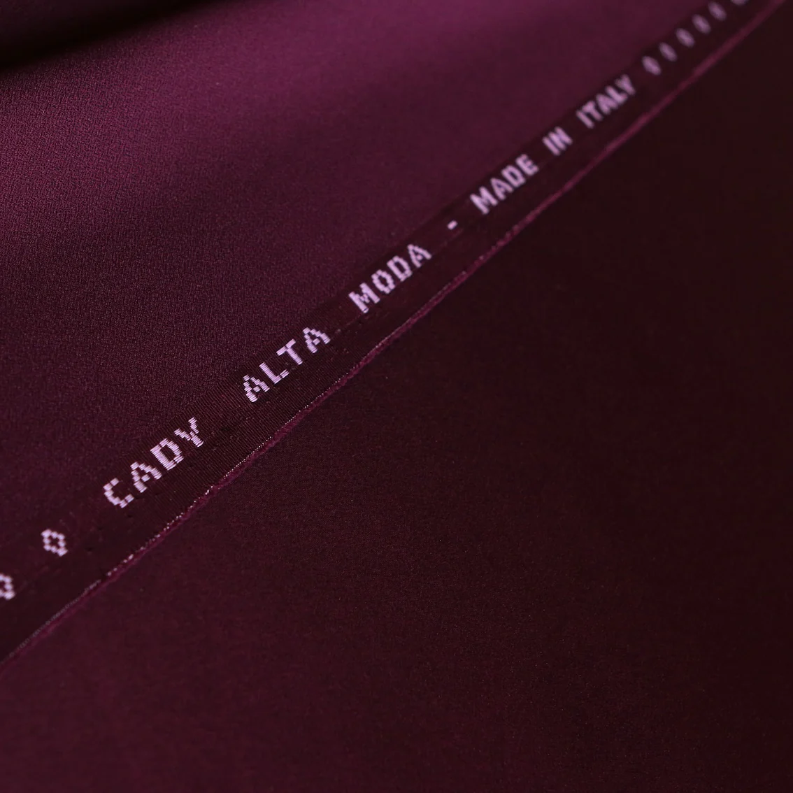 Cady Garnet Satin-Backed Crepe - Image 3