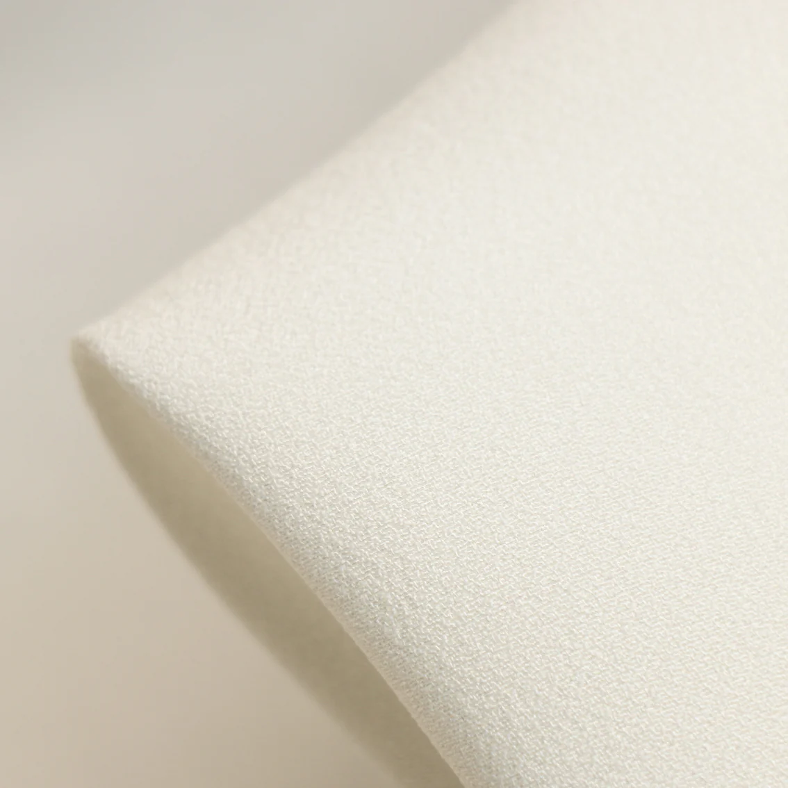 Cady Ivory Satin-Backed Crepe