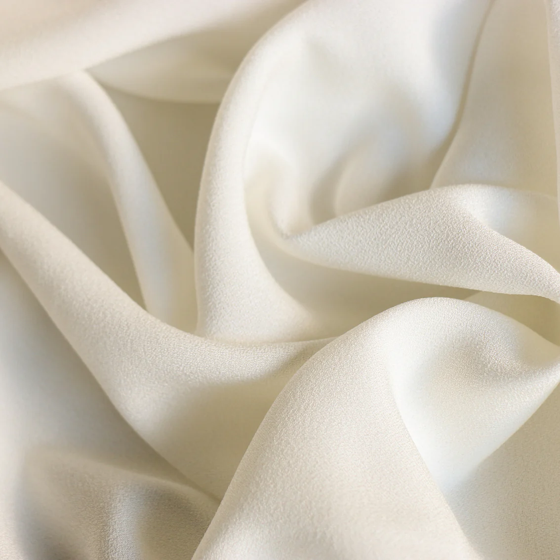 Cady Ivory Satin-Backed Crepe - Image 2