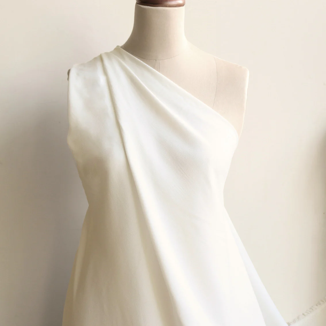 Cady Ivory Satin-Backed Crepe - Image 3
