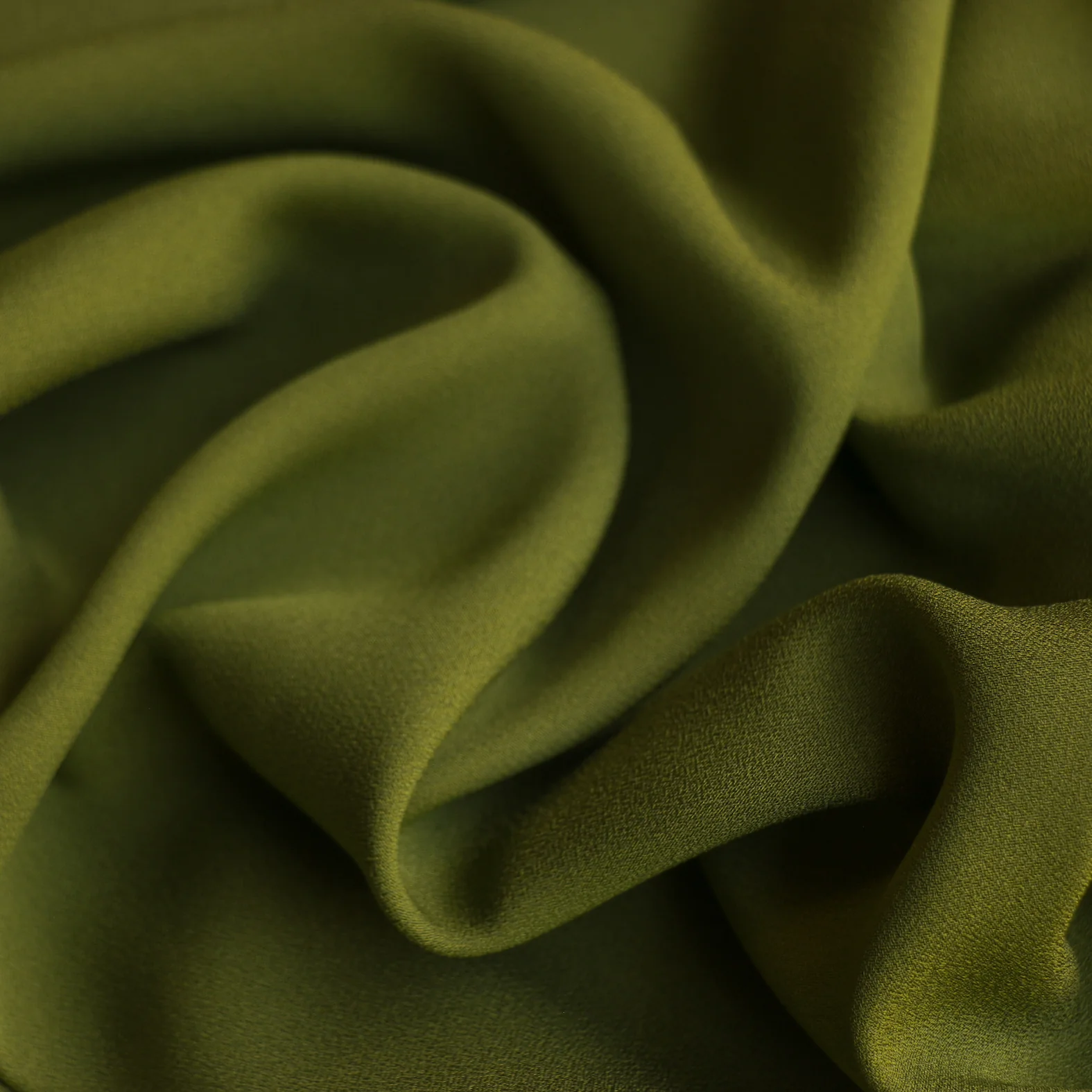 Cady Juniper Green Satin-Backed Crepe - Image 2
