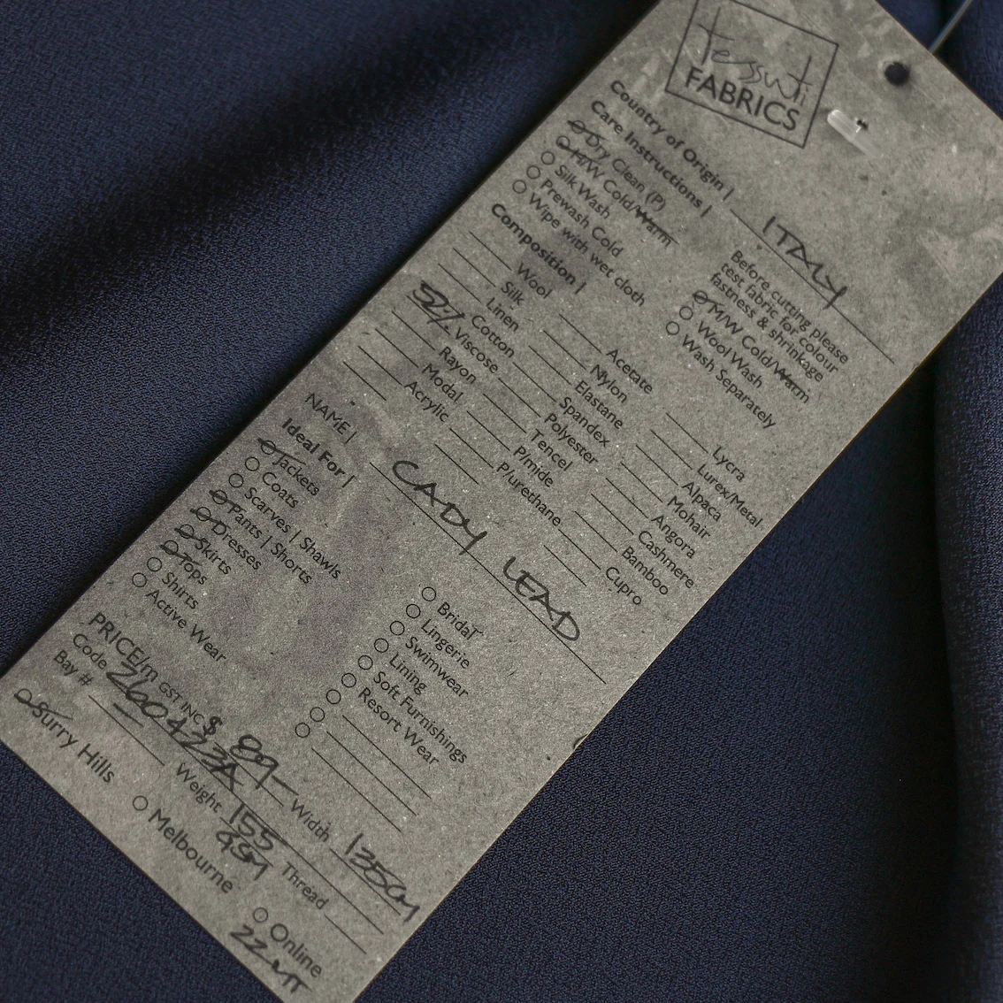 Cady Lead Satin-Backed Crepe - Image 4