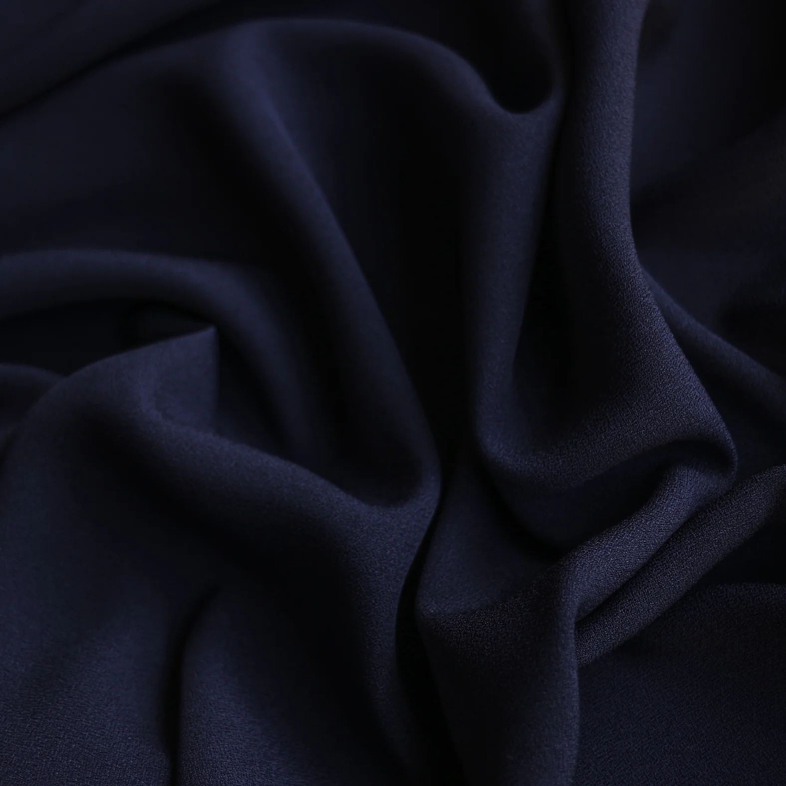 Cady Navy Satin-Backed Crepe - Image 2