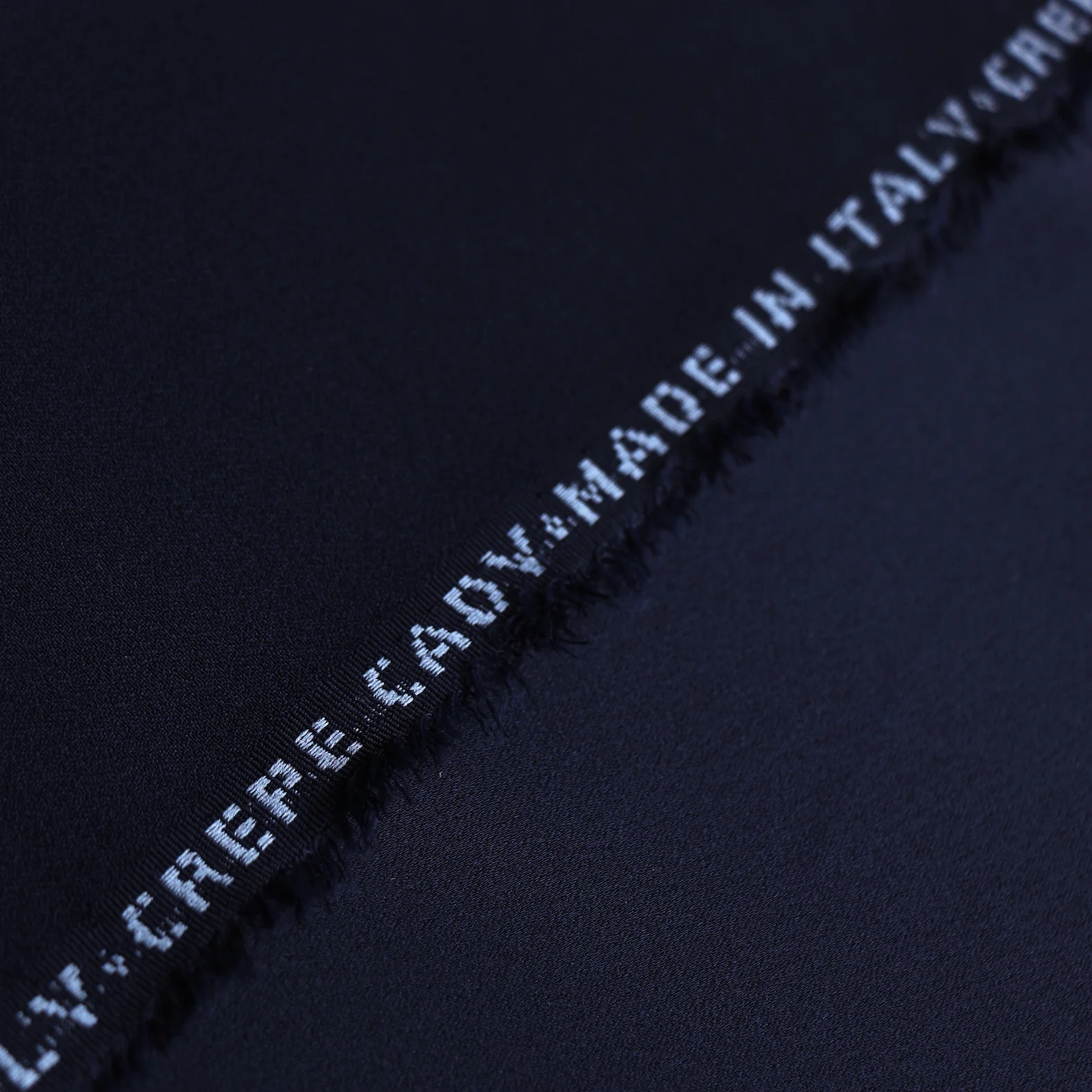 Cady Navy Satin-Backed Crepe - Image 3