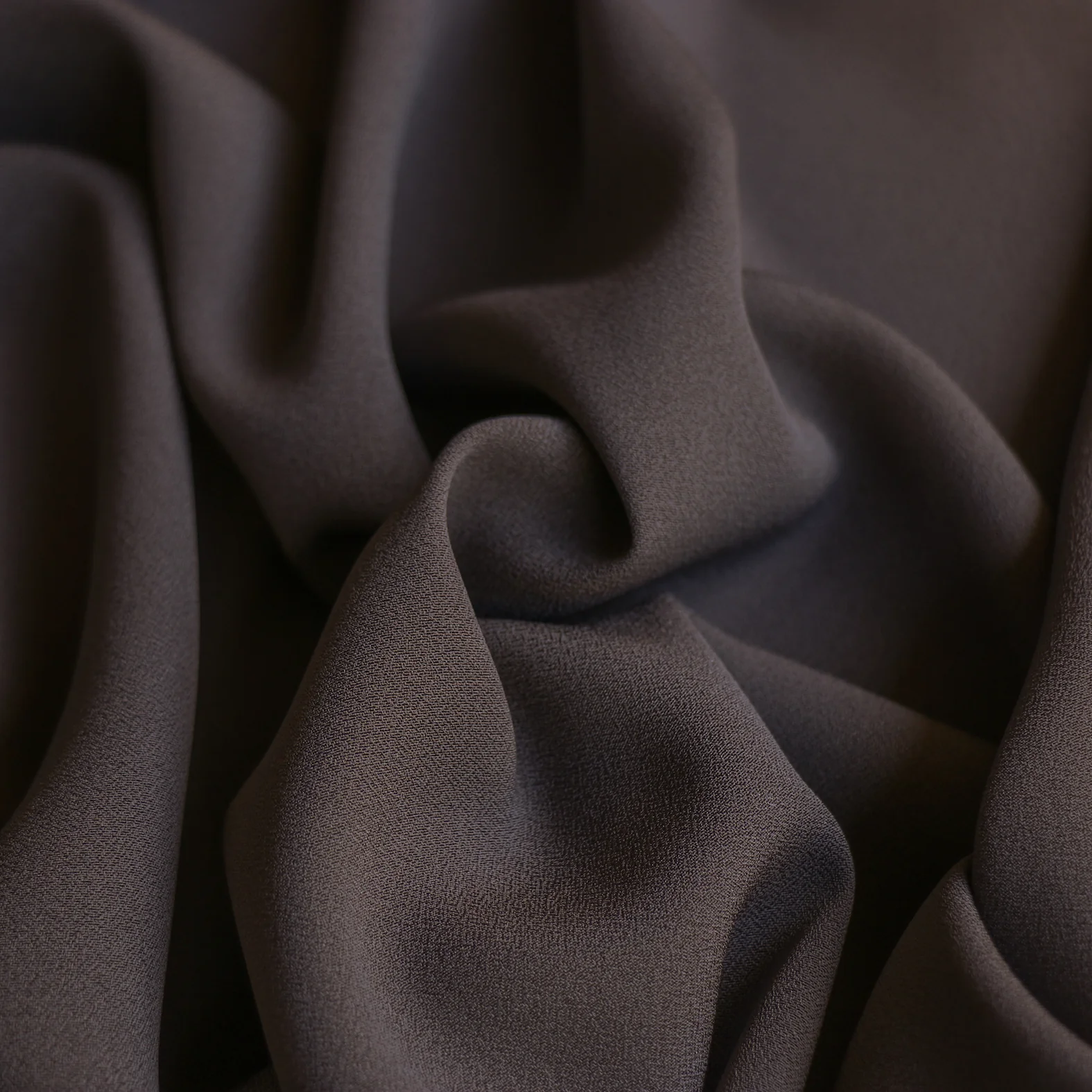 Cady Pewter Satin-Backed Crepe - Image 2