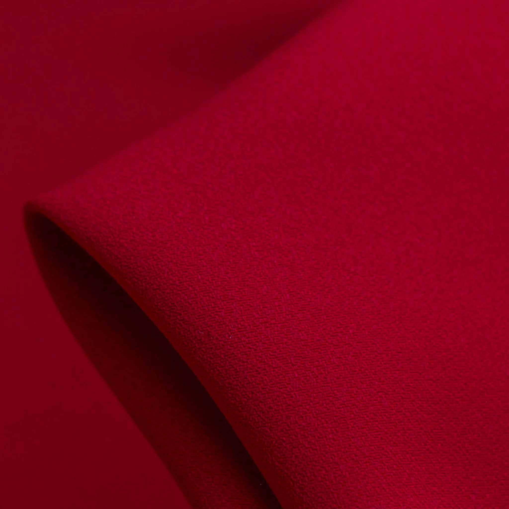 Cady Rosso Satin-Backed Crepe