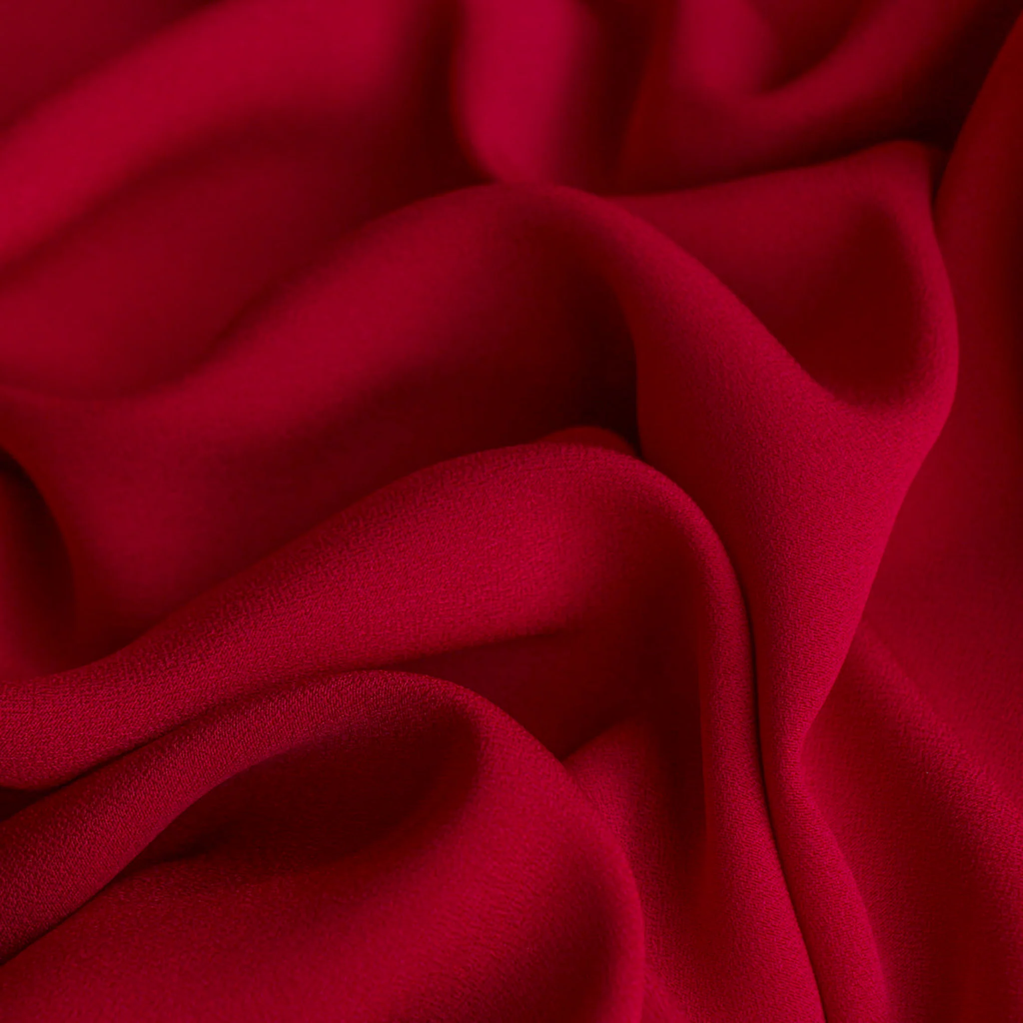 Cady Rosso Satin-Backed Crepe - Image 2