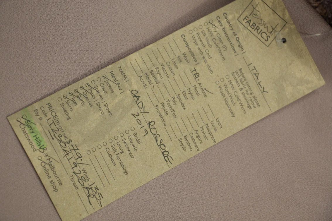 Cady Rossore Satin Backed Crepe - Image 4