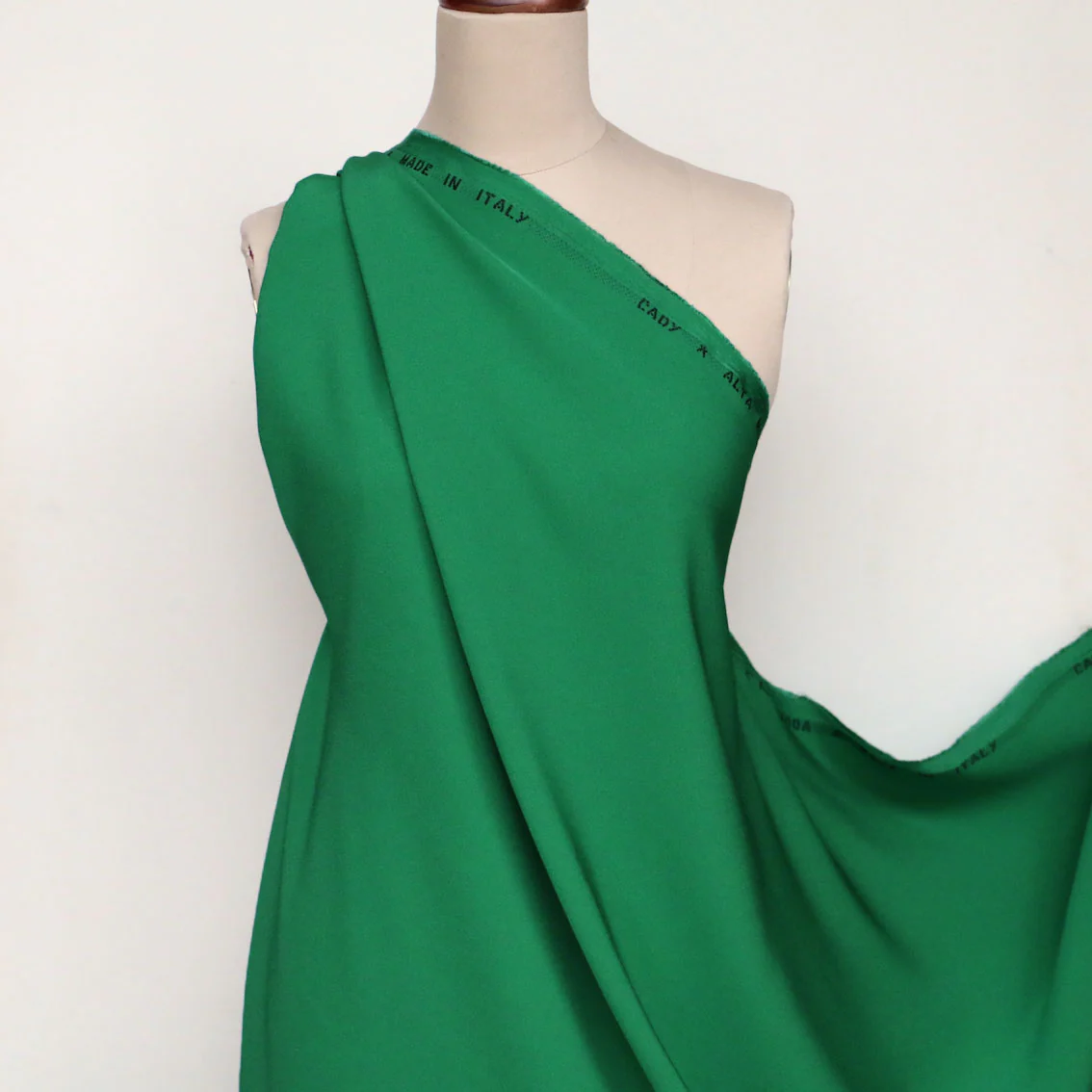Cady Shamrock Satin Backed Crepe - Image 4
