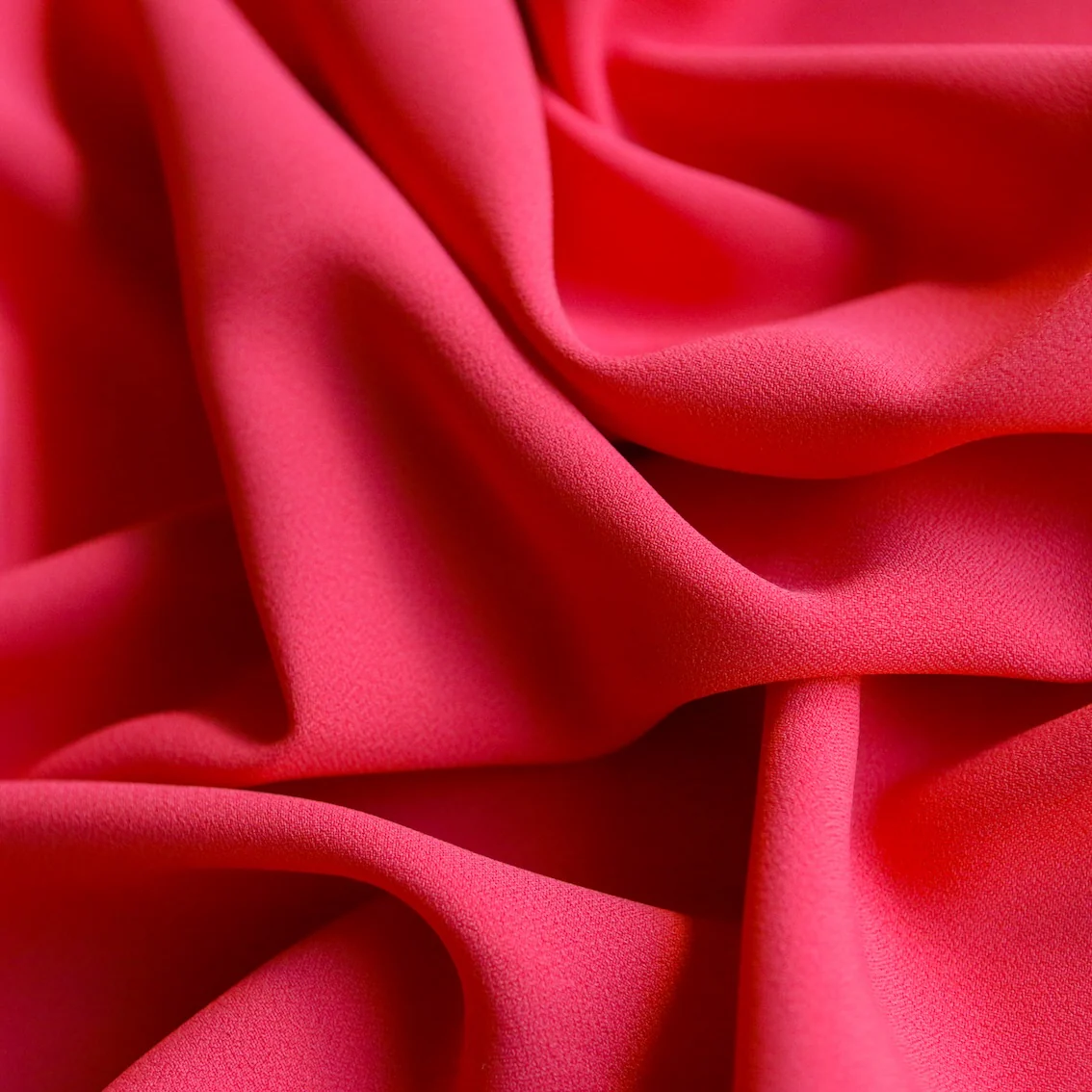 Cady Tangerine Satin Backed Crepe - Image 2