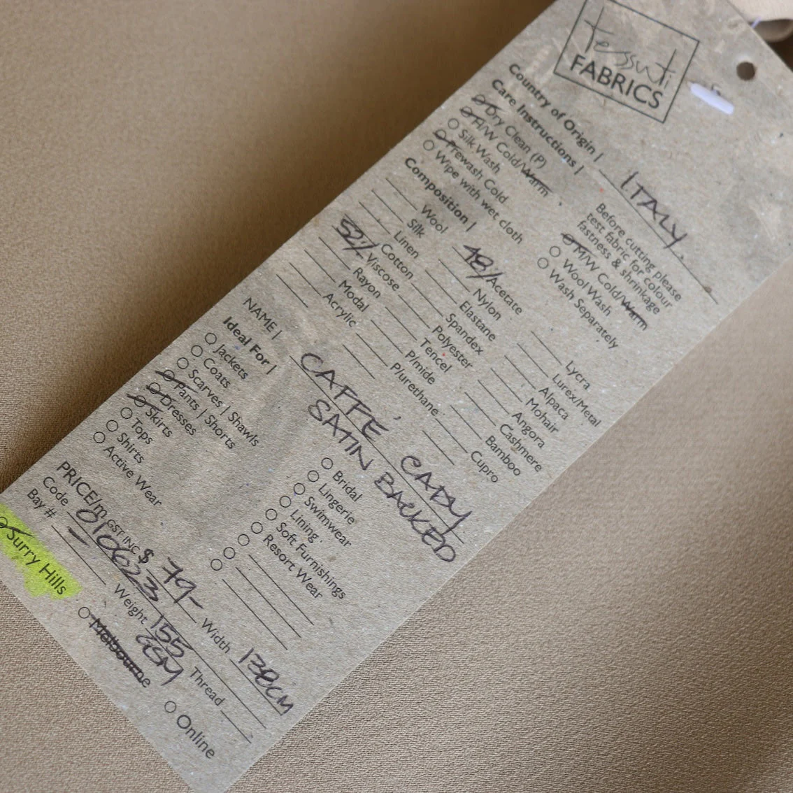 Caffe Cady Satin Backed Crepe - Image 4