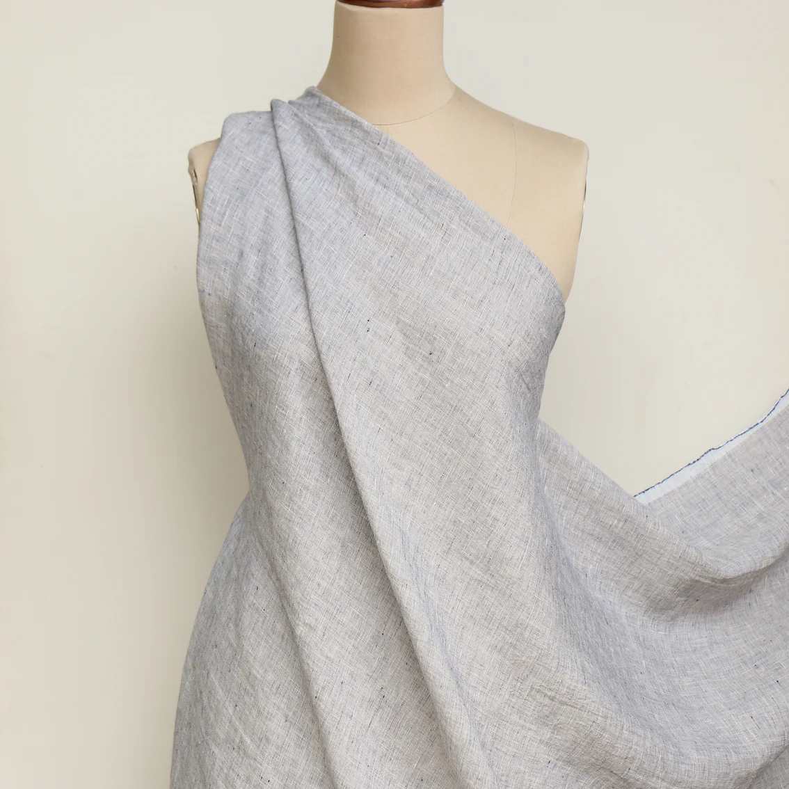 Caicos Blue Vintage Washed Linen - Image 4