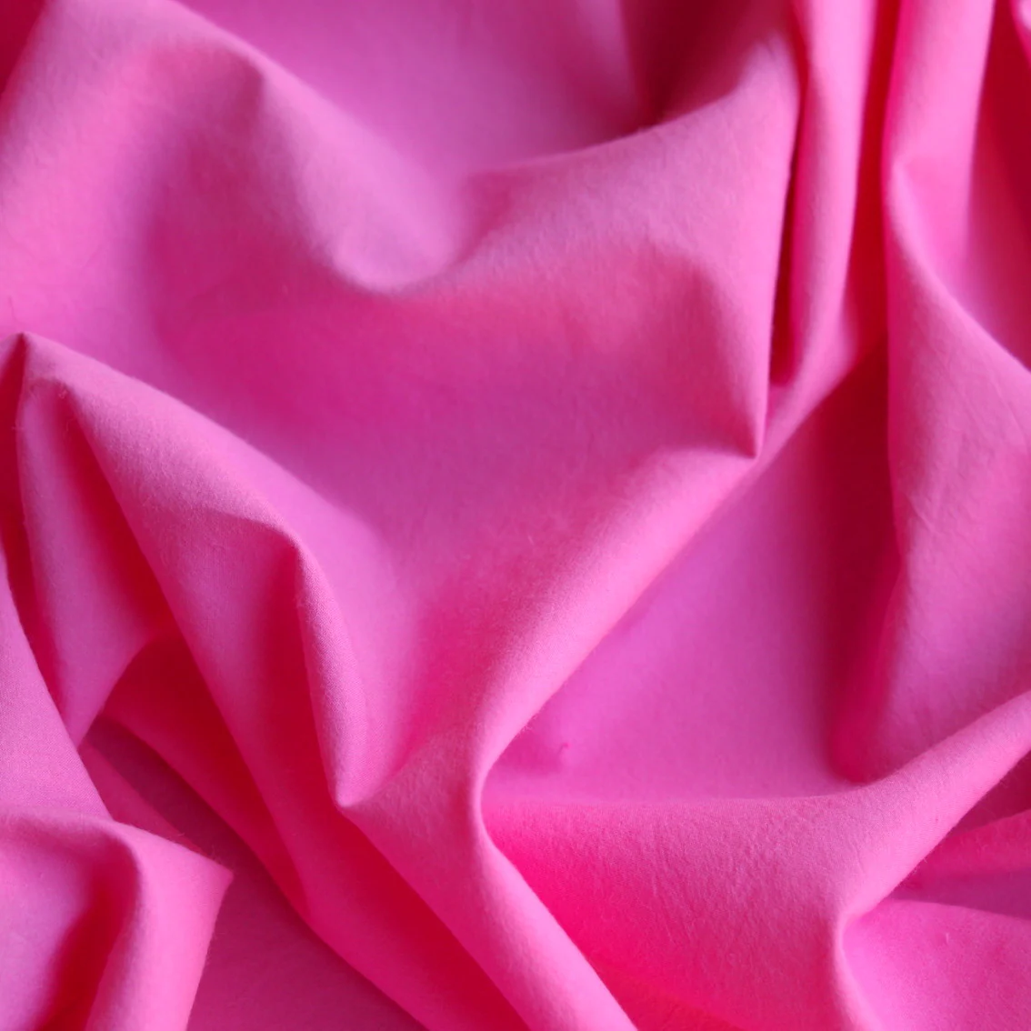 Calais Bright Pink Cotton Poplin - Image 2