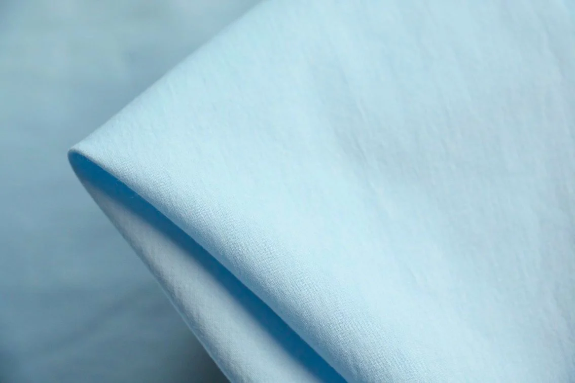 Calais Pale Blue Cotton Poplin
