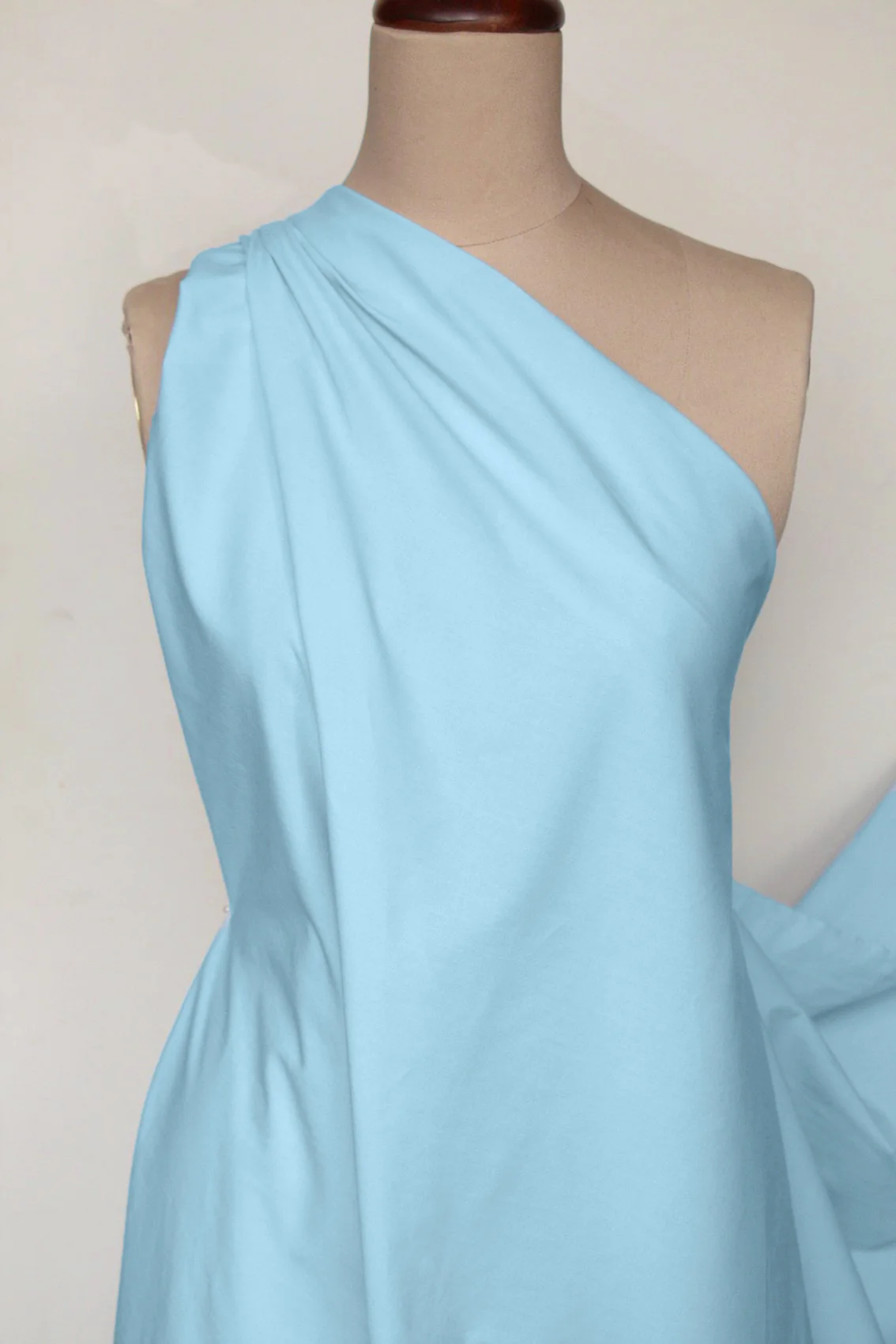 Calais Pale Blue Cotton Poplin - Image 2