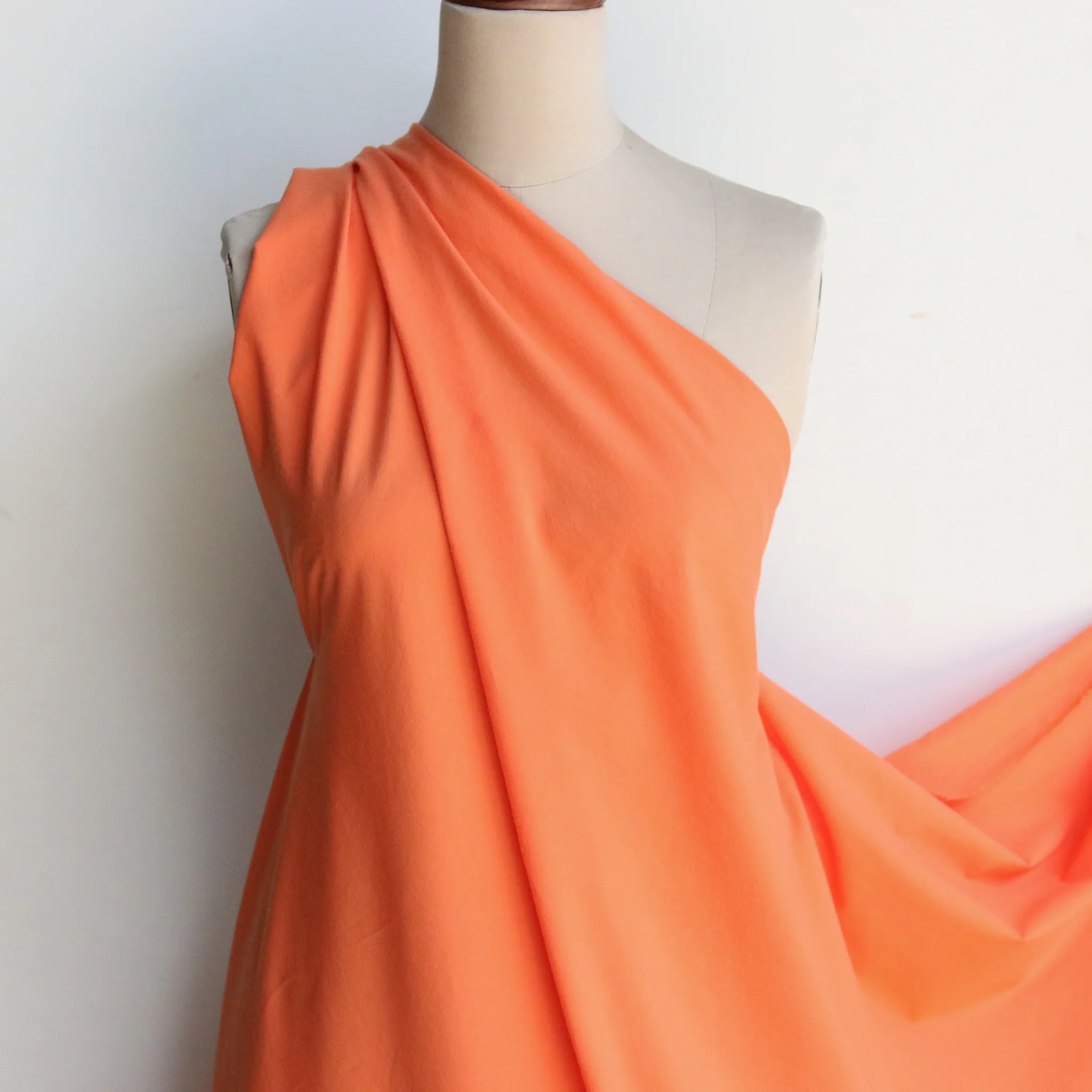 Calais Papaya Cotton Poplin - Image 4