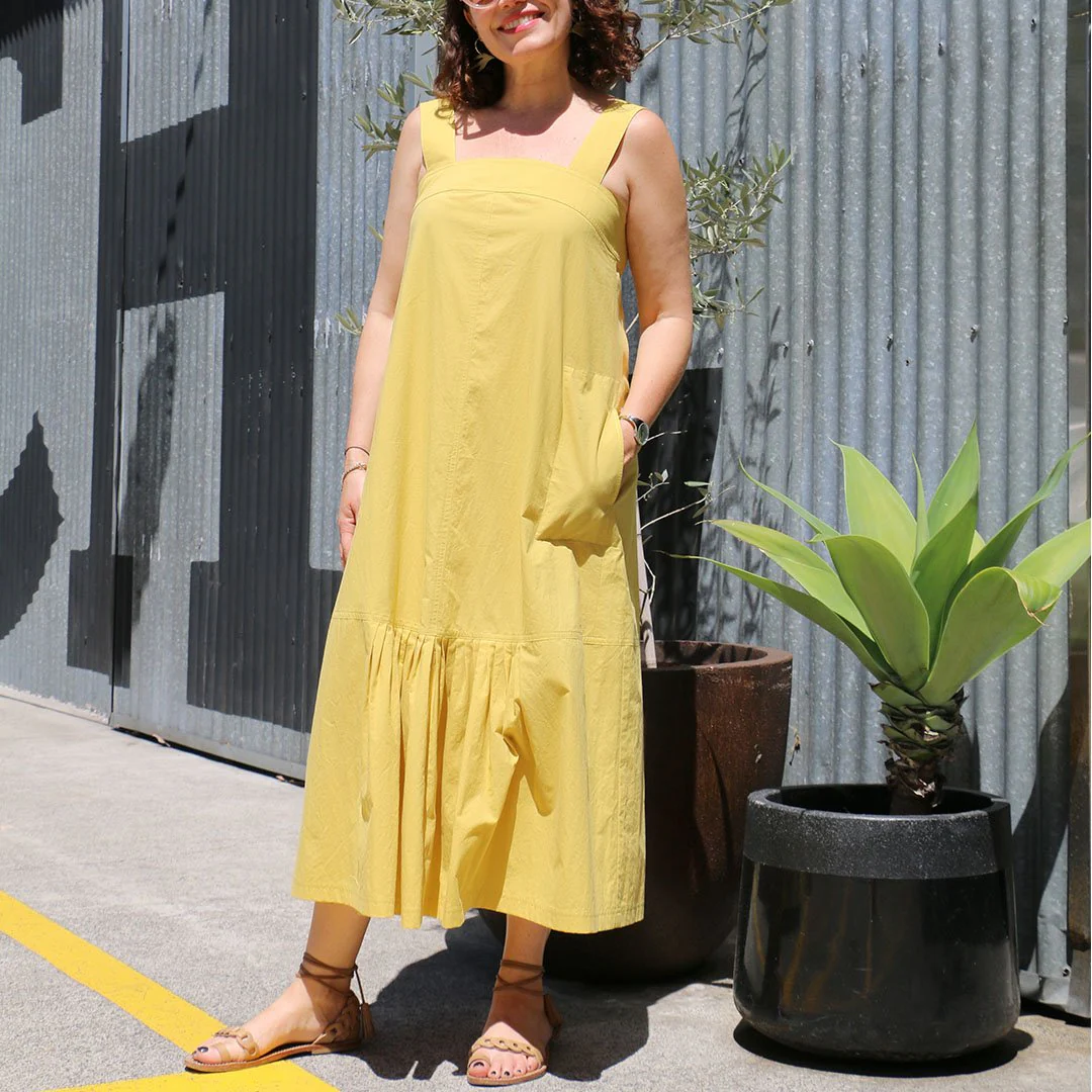 Calais Yolk Cotton Poplin - Image 2