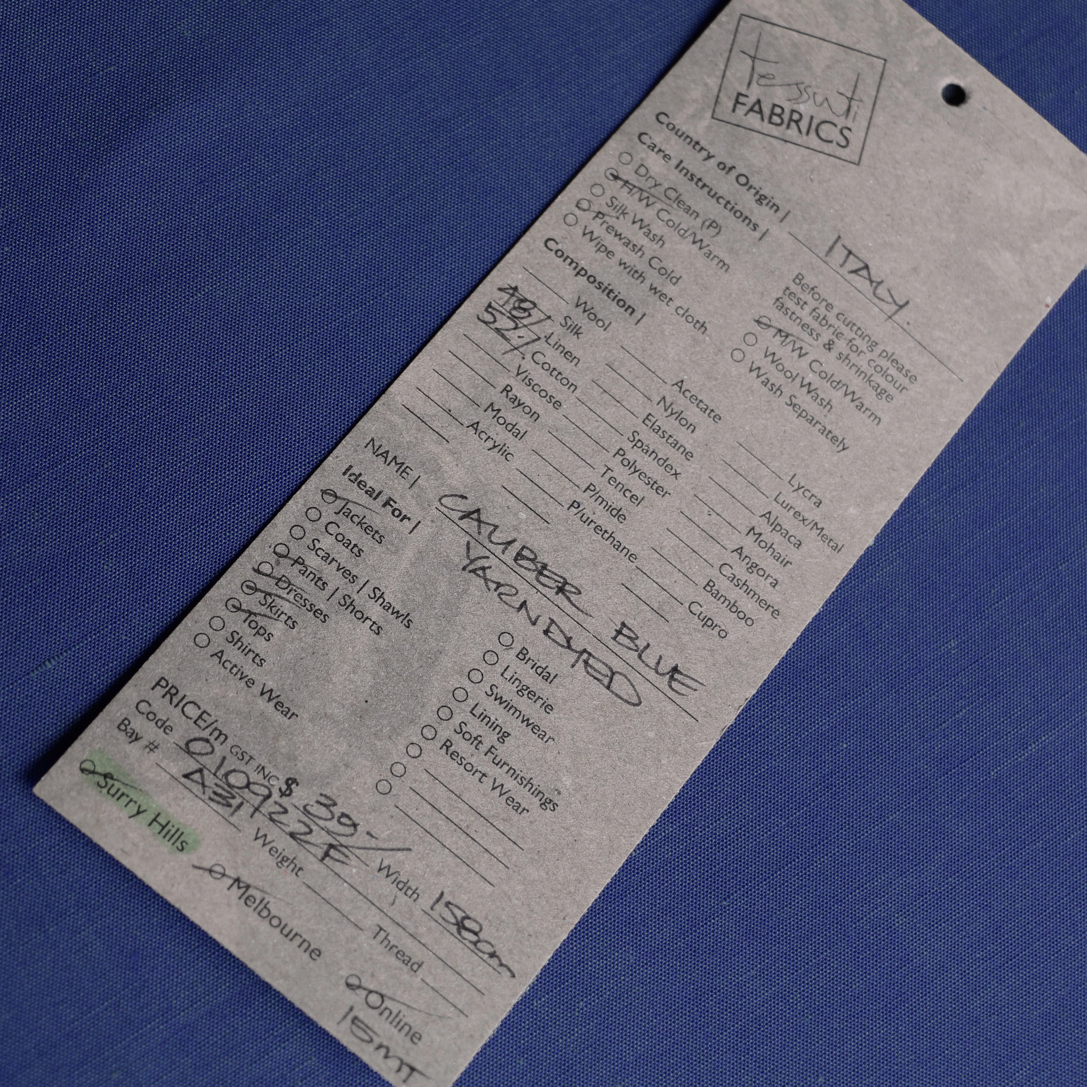 Caliber Blue Cotton/Linen - Image 4